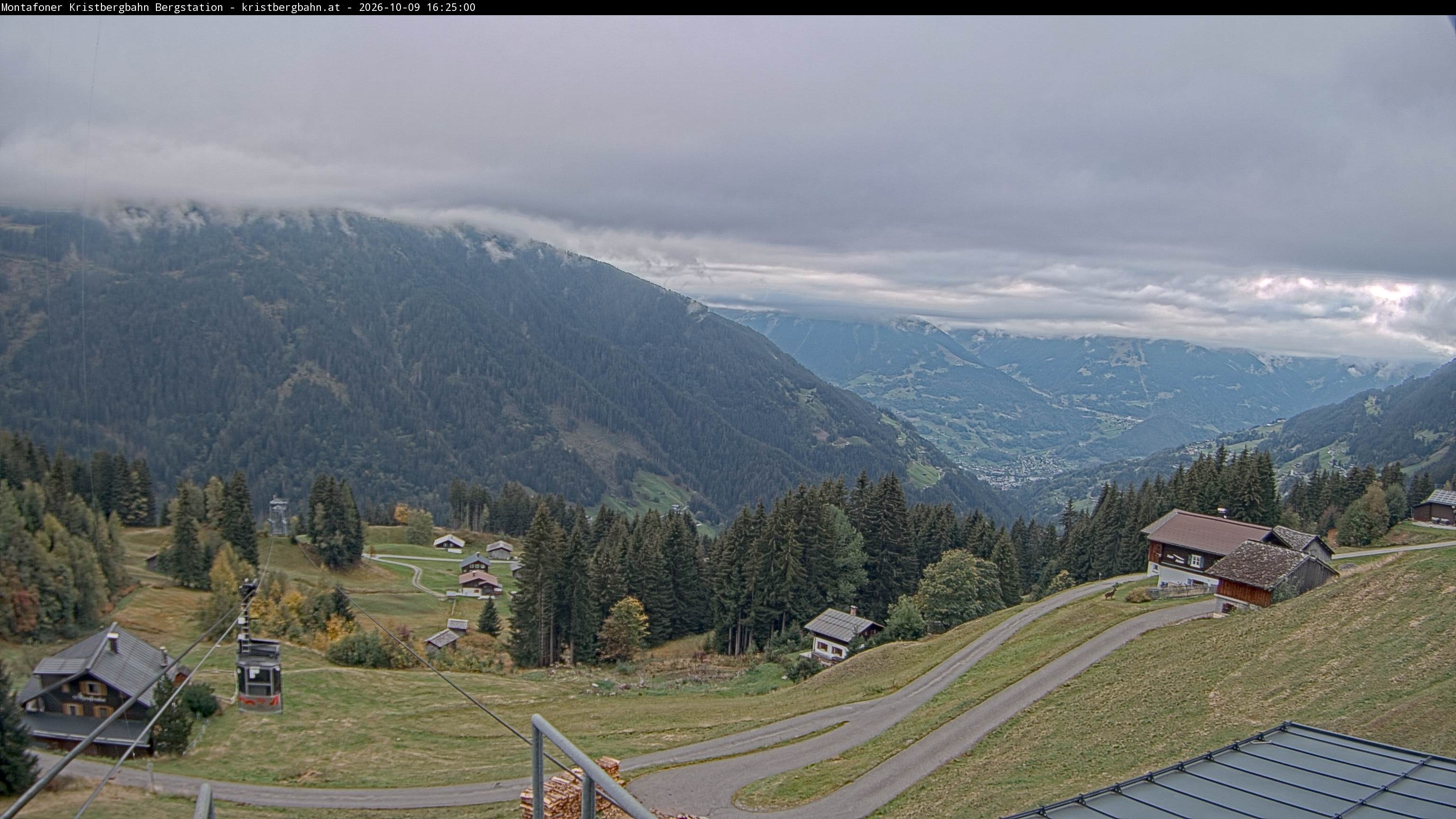 Archiv Foto Webcam Bergstation Montafoner Kristbergbahn, Vorarlberg