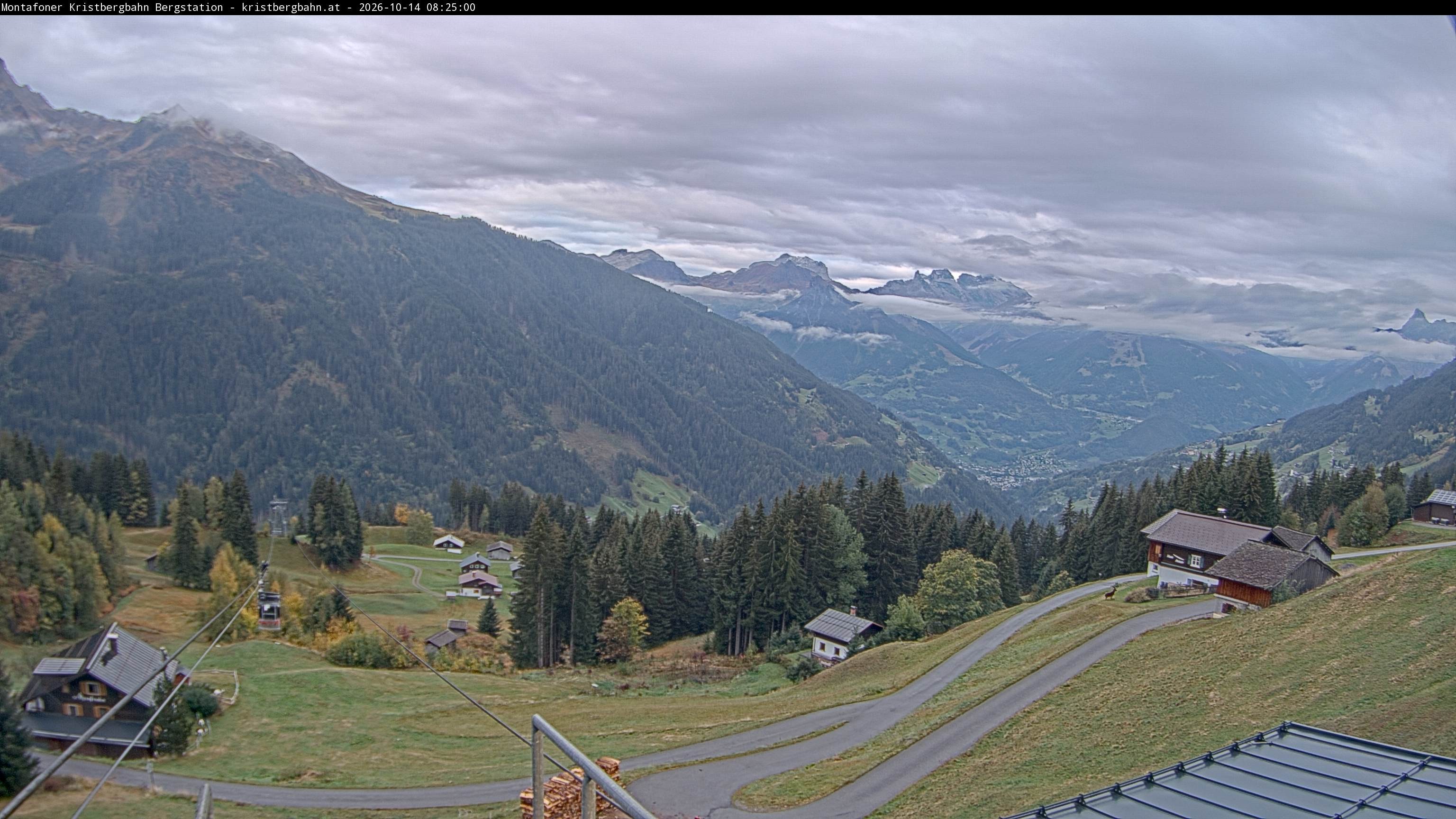 Archiv Foto Webcam Bergstation Montafoner Kristbergbahn, Vorarlberg
