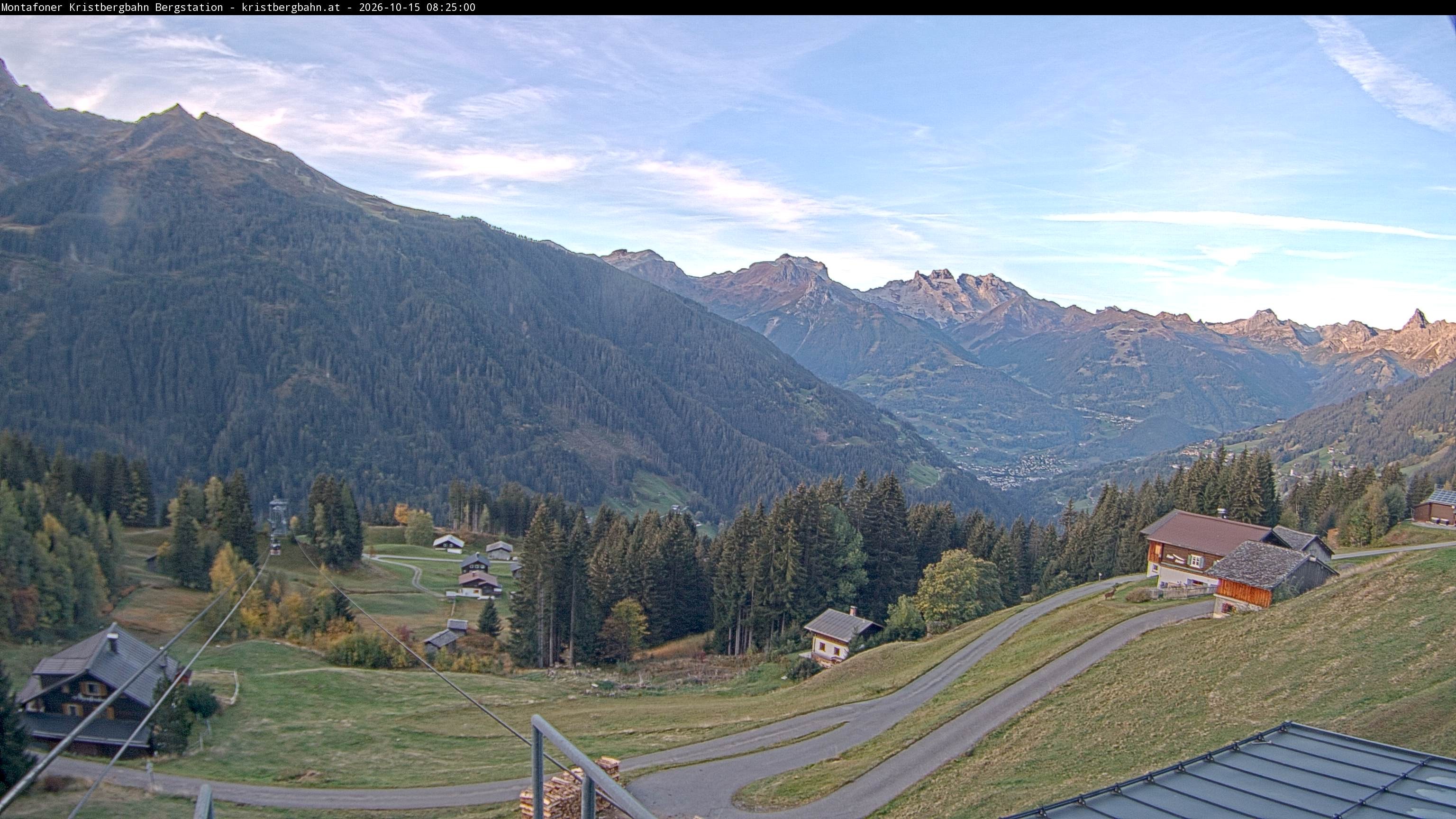 Archiv Foto Webcam Bergstation Montafoner Kristbergbahn, Vorarlberg