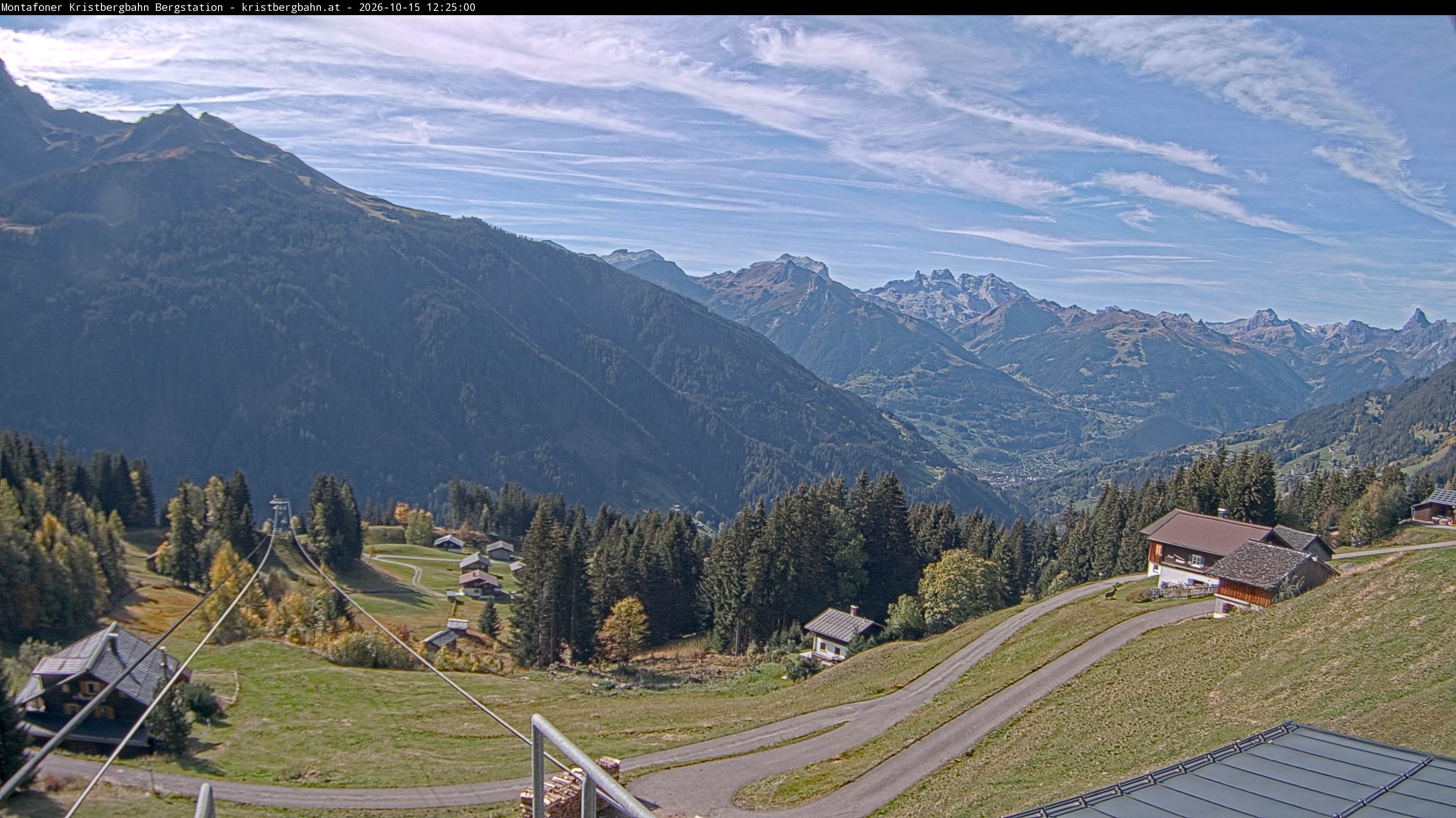 Archiv Foto Webcam Bergstation Montafoner Kristbergbahn, Vorarlberg