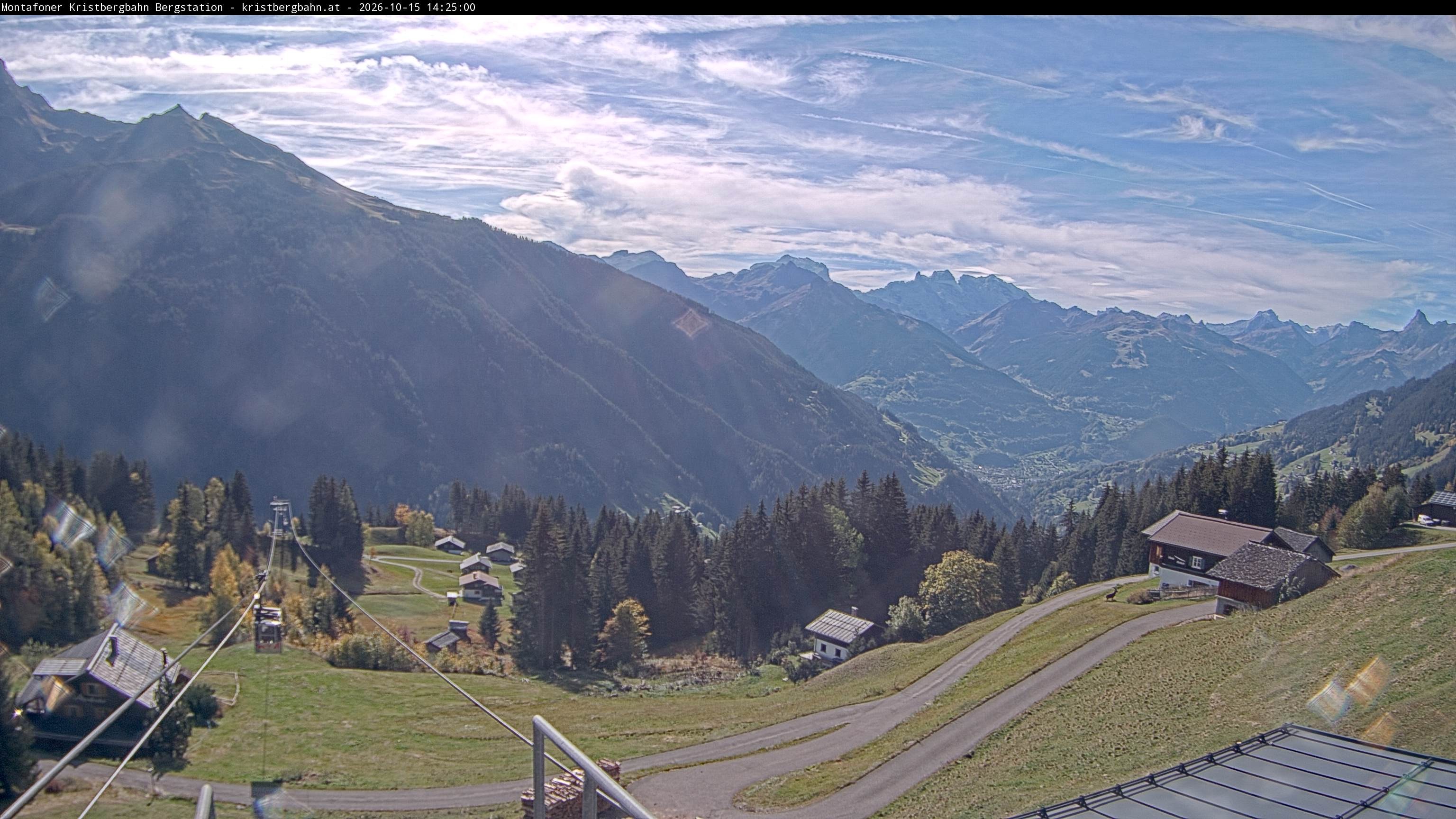 Archiv Foto Webcam Bergstation Montafoner Kristbergbahn, Vorarlberg