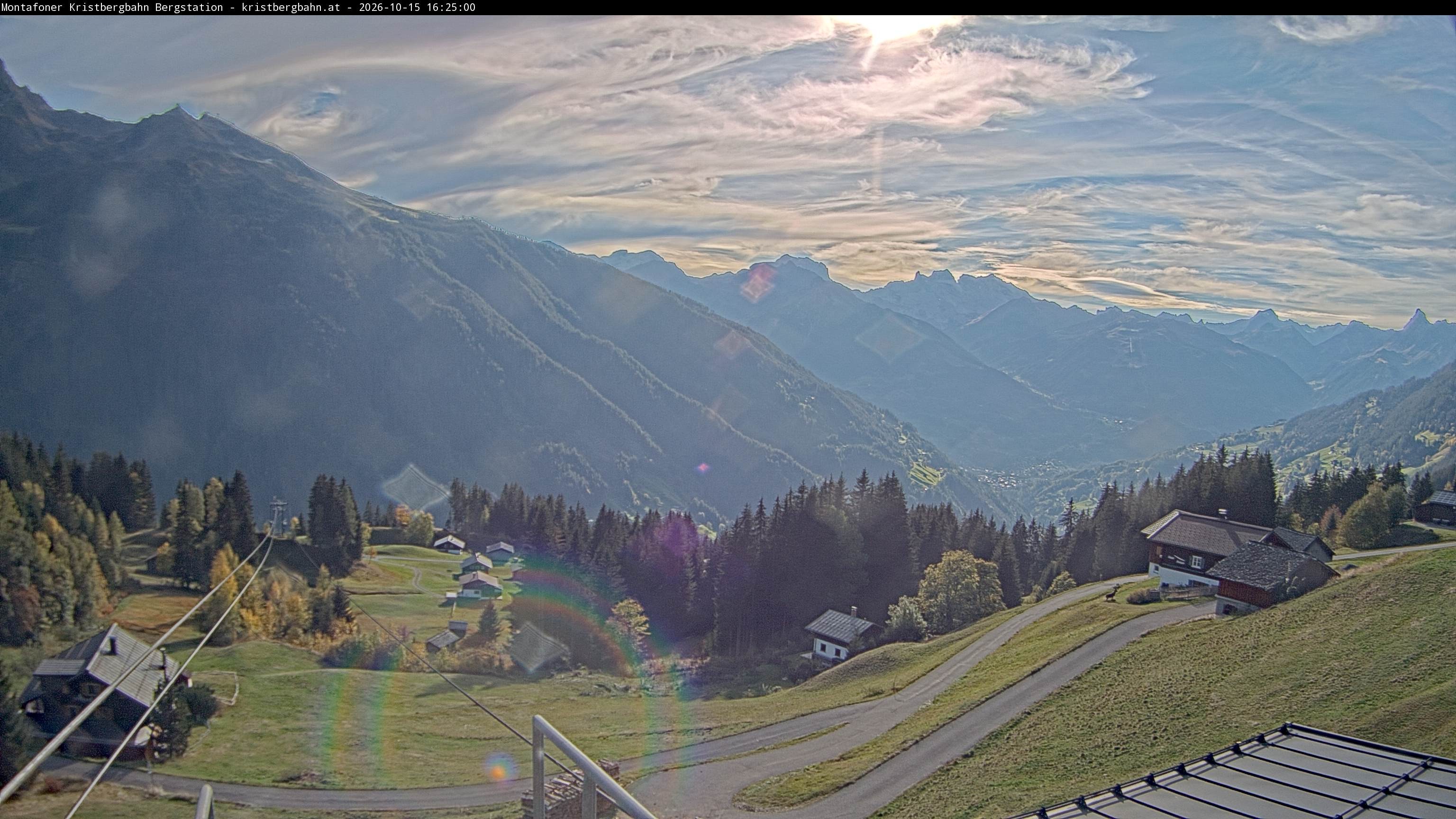 Archiv Foto Webcam Bergstation Montafoner Kristbergbahn, Vorarlberg