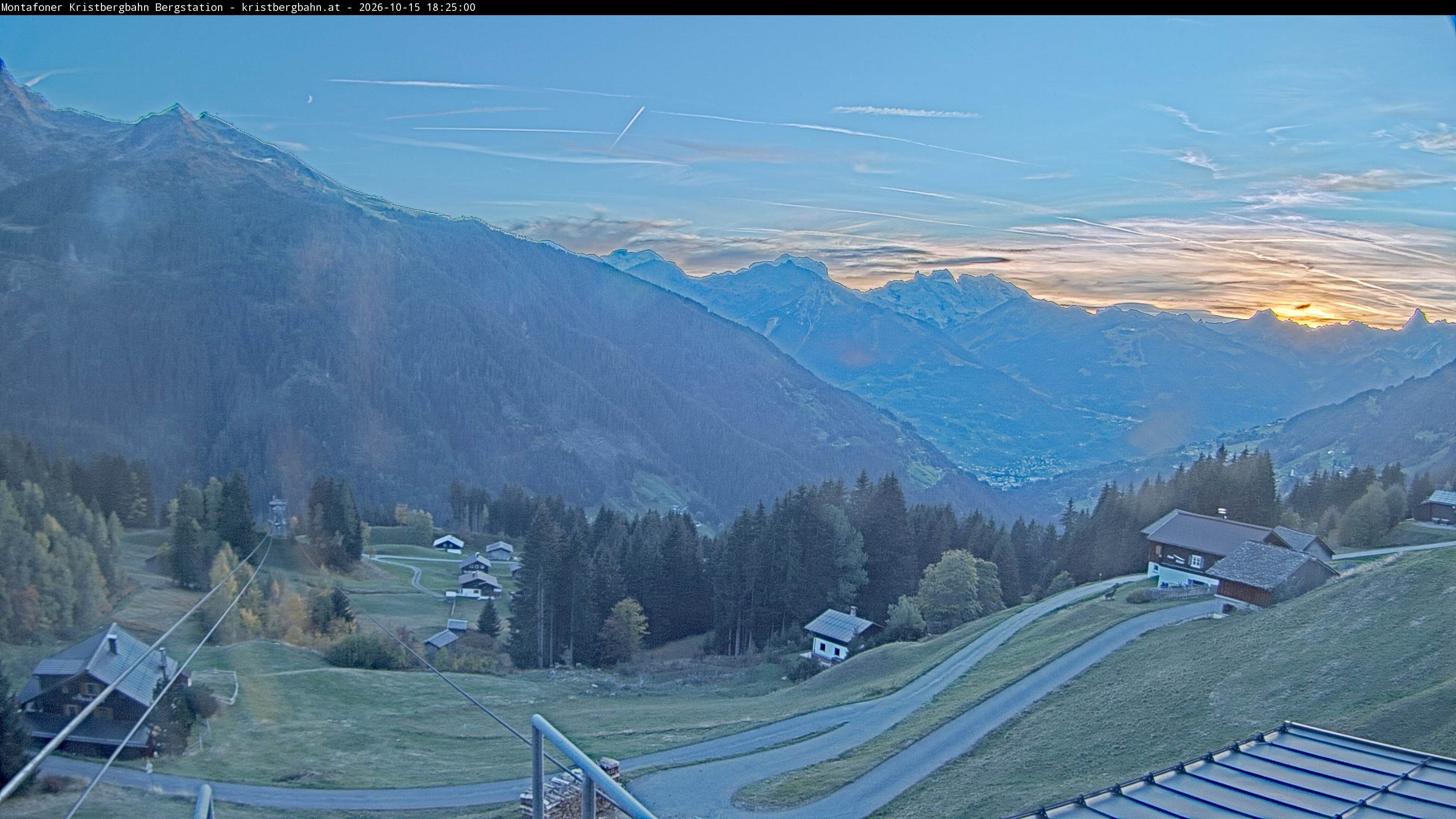 Archiv Foto Webcam Bergstation Montafoner Kristbergbahn, Vorarlberg
