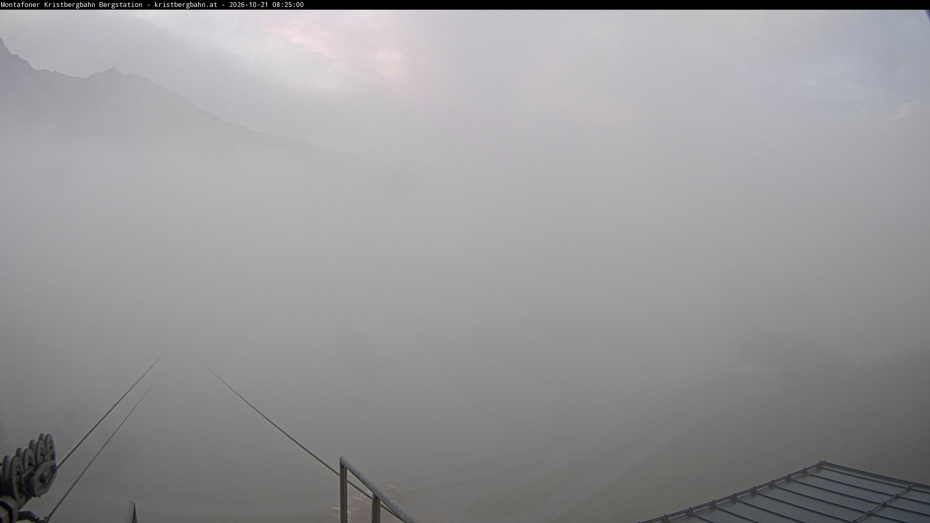 Archiv Foto Webcam Bergstation Montafoner Kristbergbahn, Vorarlberg
