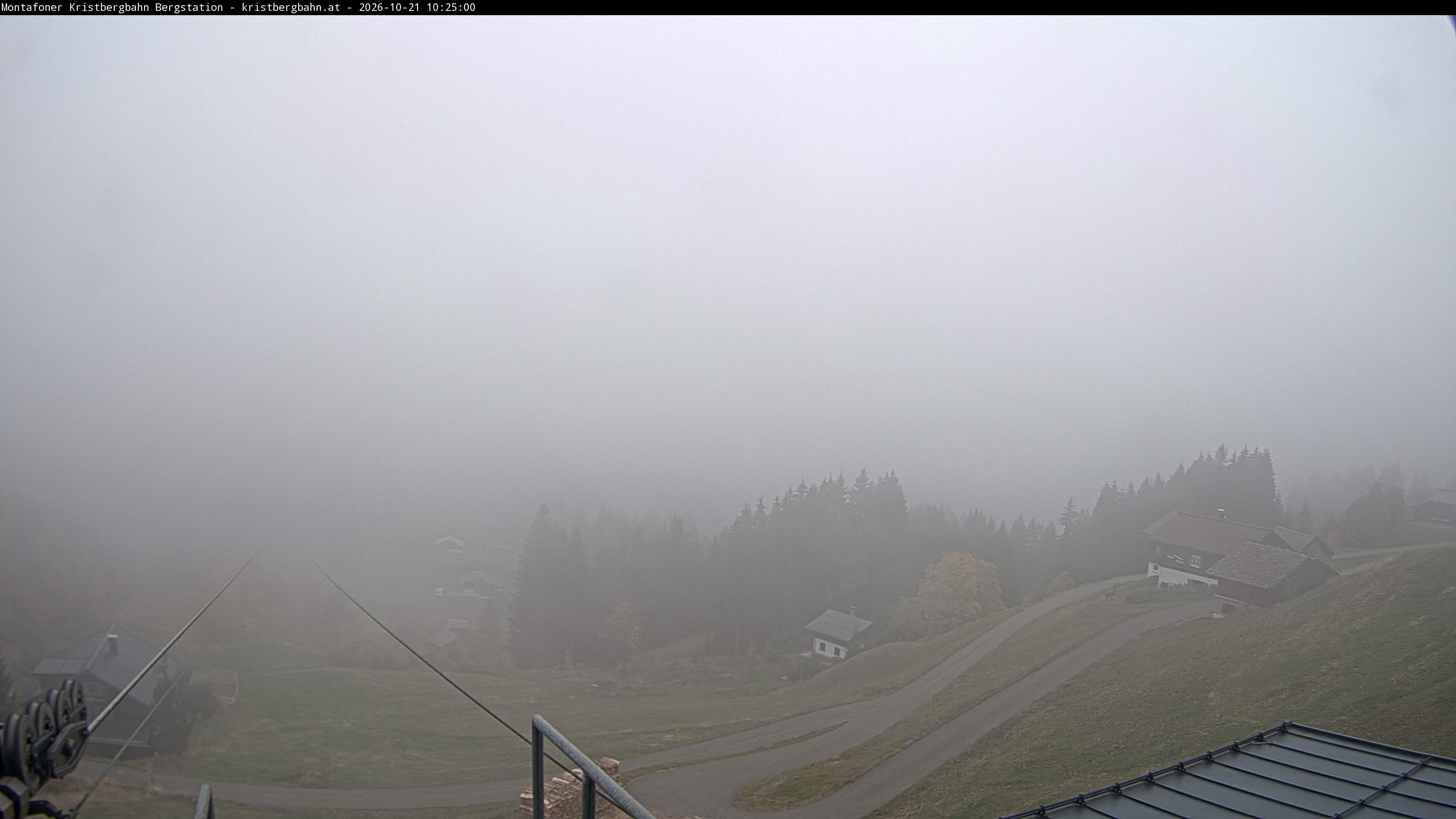 Archiv Foto Webcam Bergstation Montafoner Kristbergbahn, Vorarlberg