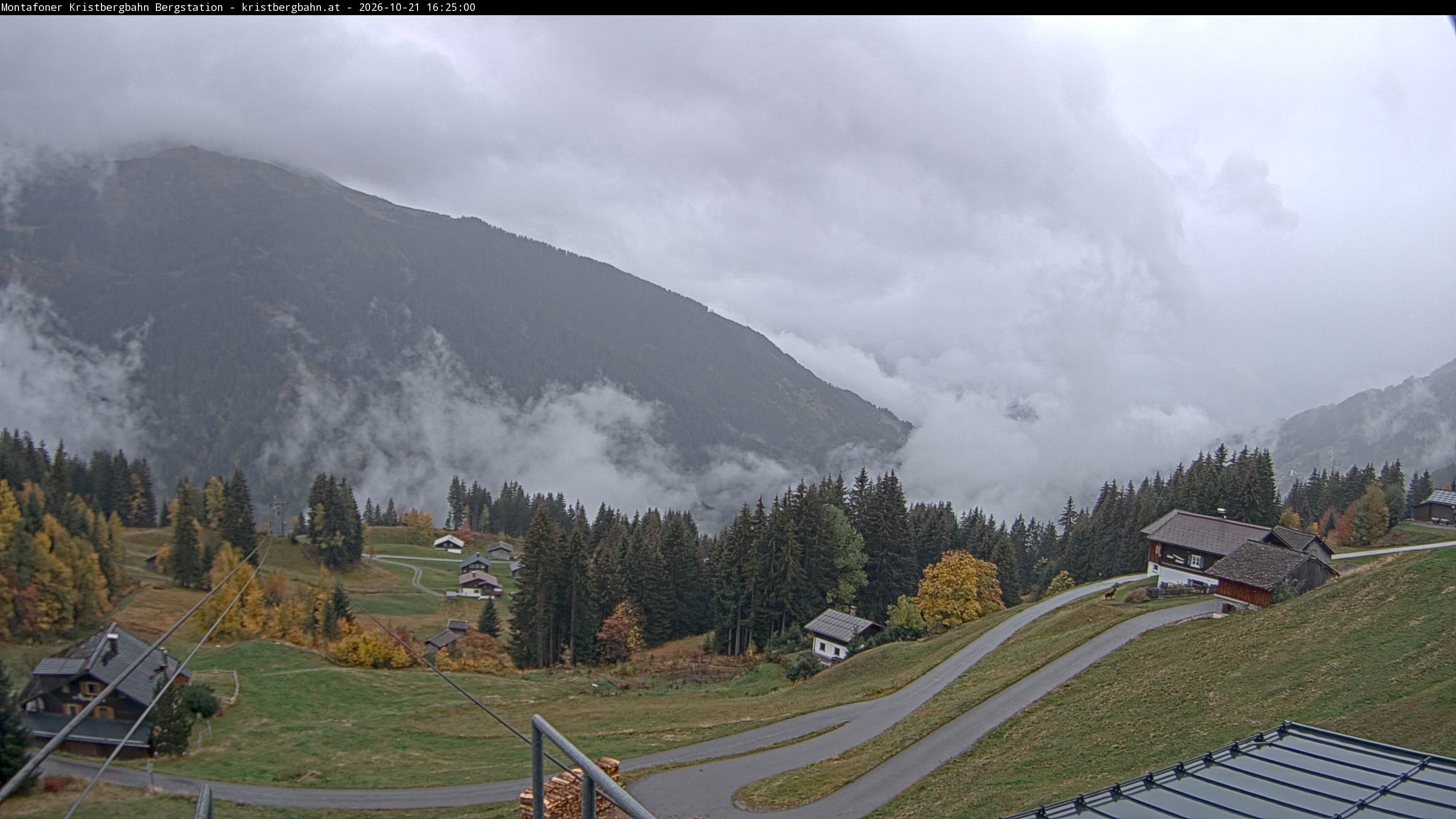 Archiv Foto Webcam Bergstation Montafoner Kristbergbahn, Vorarlberg