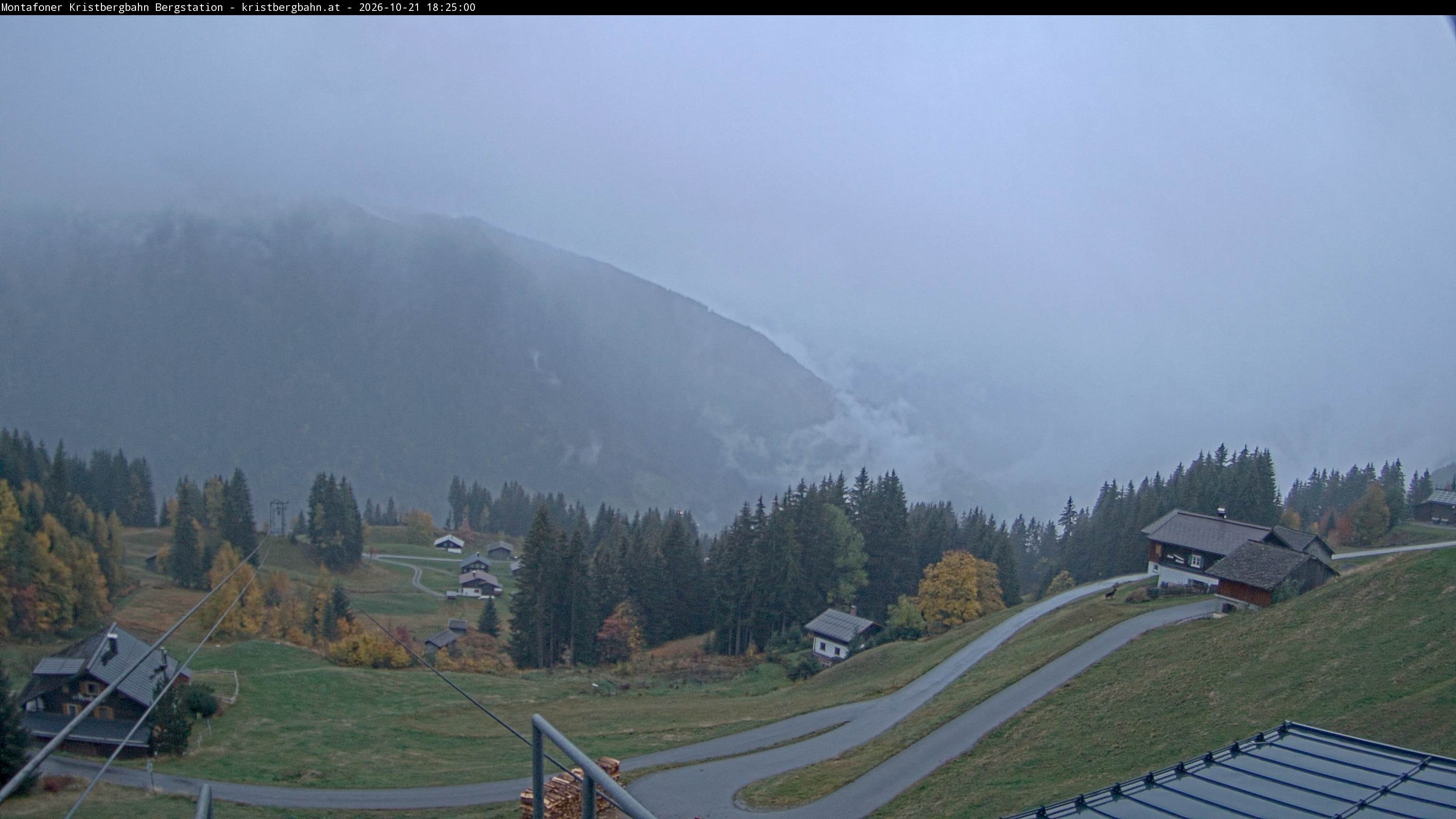 Archiv Foto Webcam Bergstation Montafoner Kristbergbahn, Vorarlberg