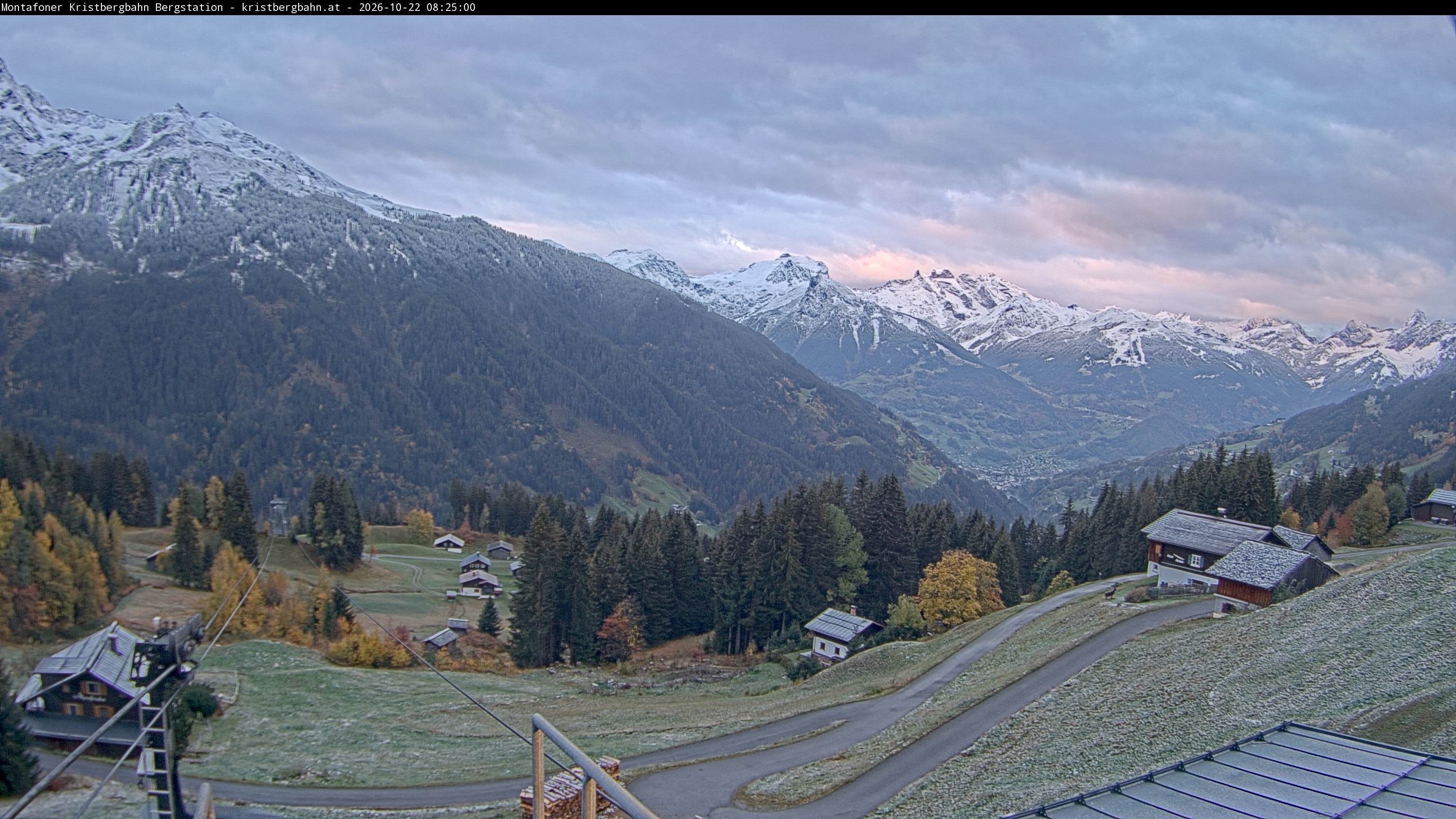 Archiv Foto Webcam Bergstation Montafoner Kristbergbahn, Vorarlberg