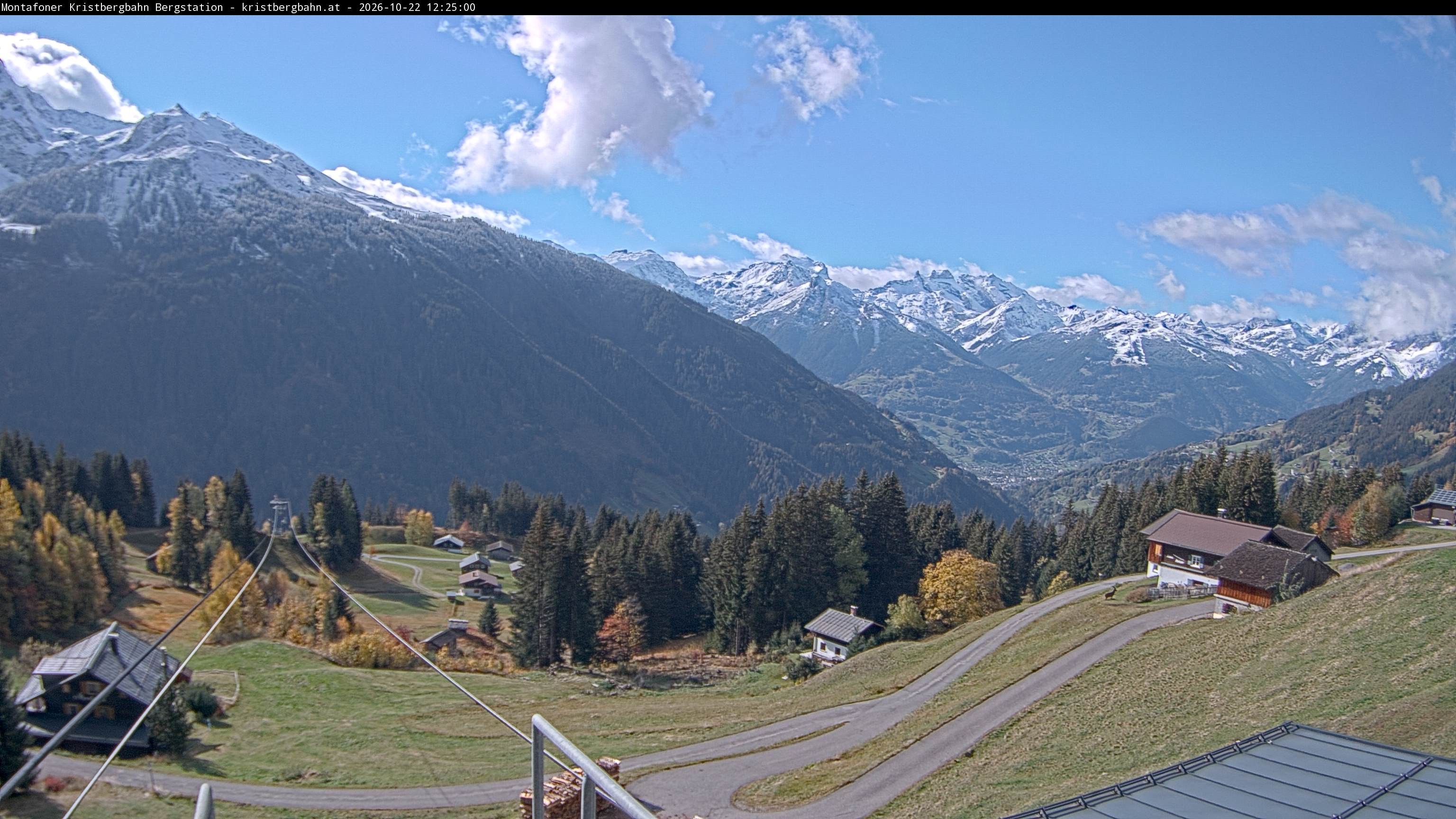 Archiv Foto Webcam Bergstation Montafoner Kristbergbahn, Vorarlberg