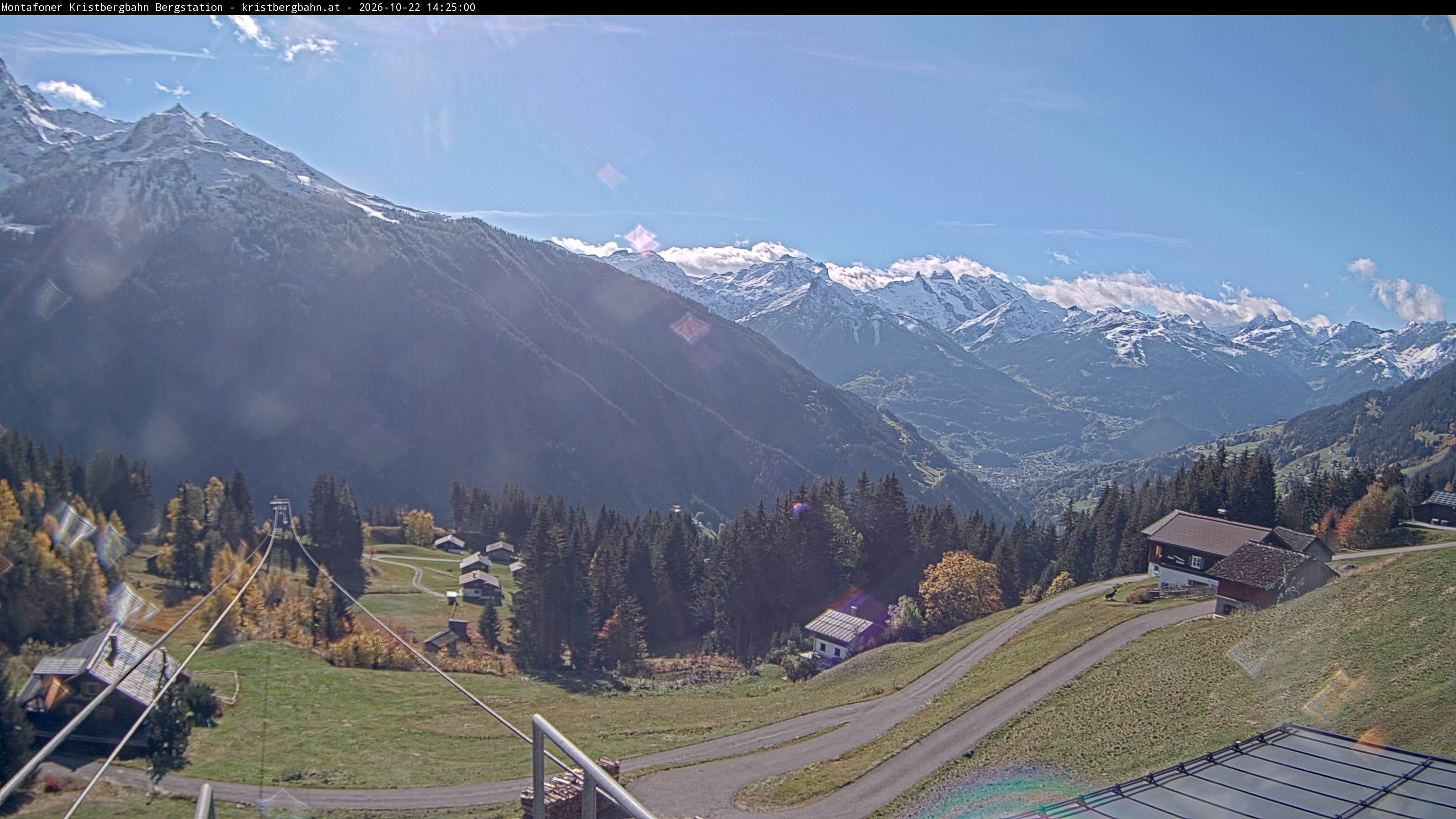 Archiv Foto Webcam Bergstation Montafoner Kristbergbahn, Vorarlberg