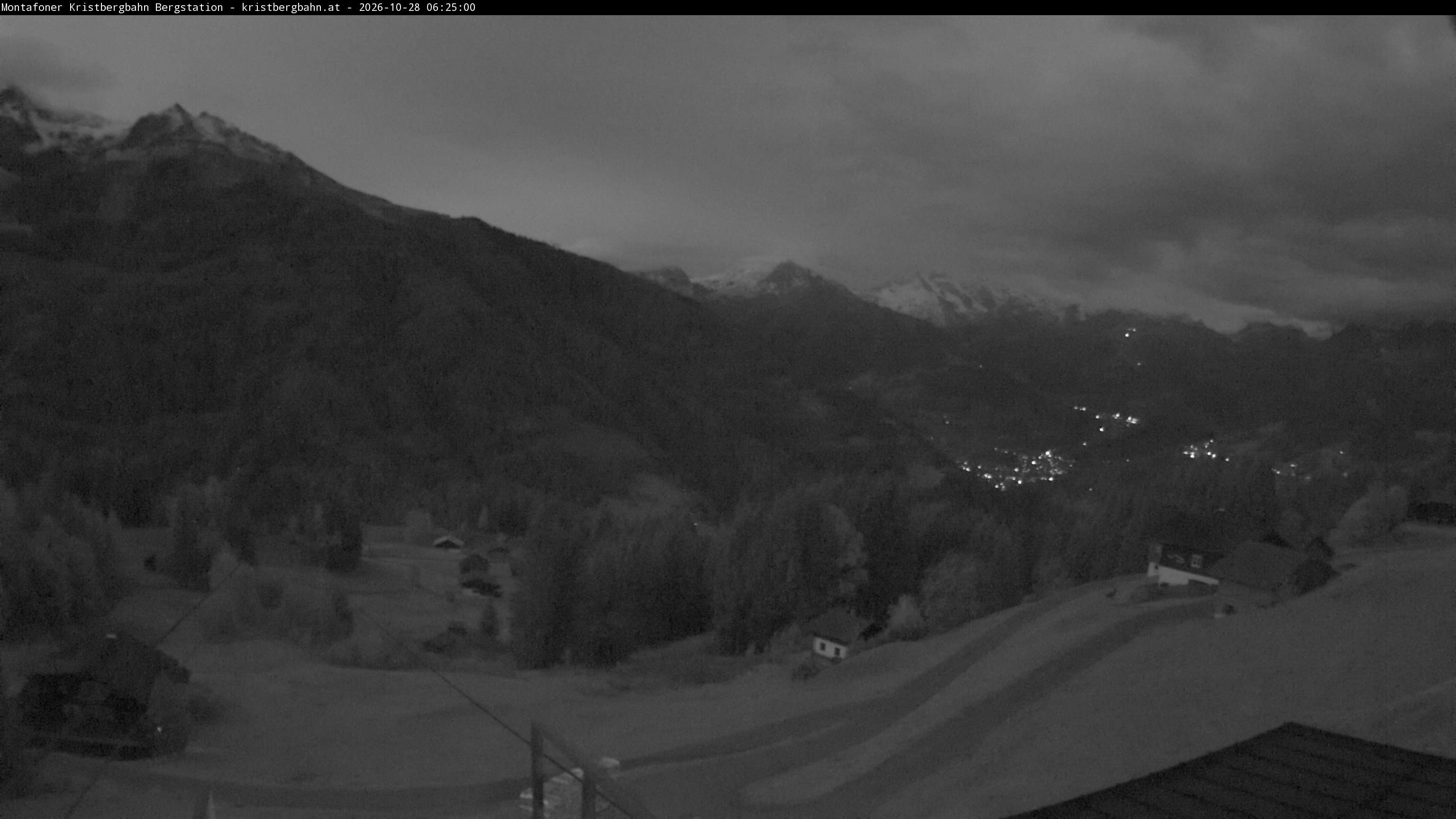 Archiv Foto Webcam Bergstation Montafoner Kristbergbahn, Vorarlberg