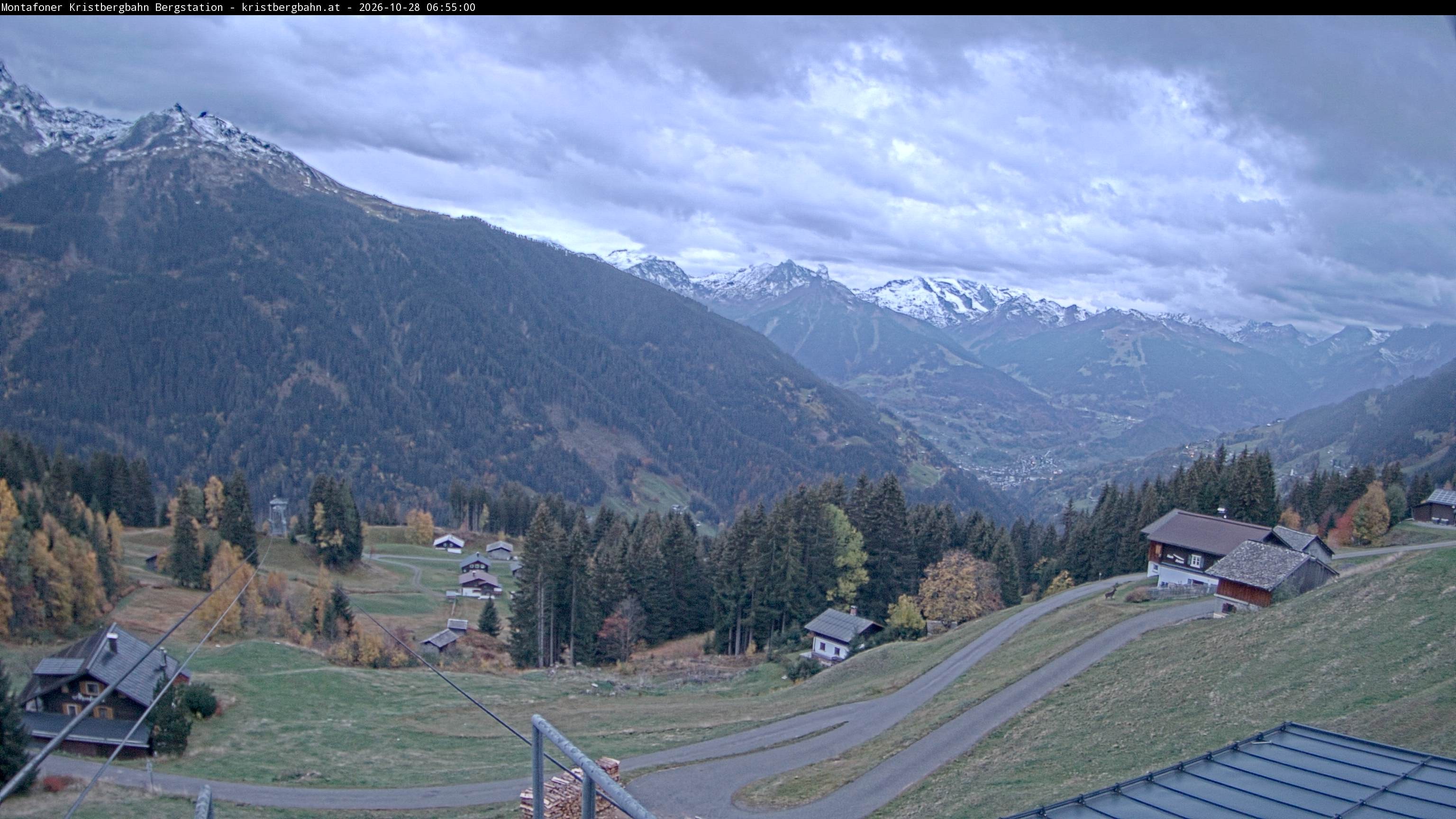 Archiv Foto Webcam Bergstation Montafoner Kristbergbahn, Vorarlberg