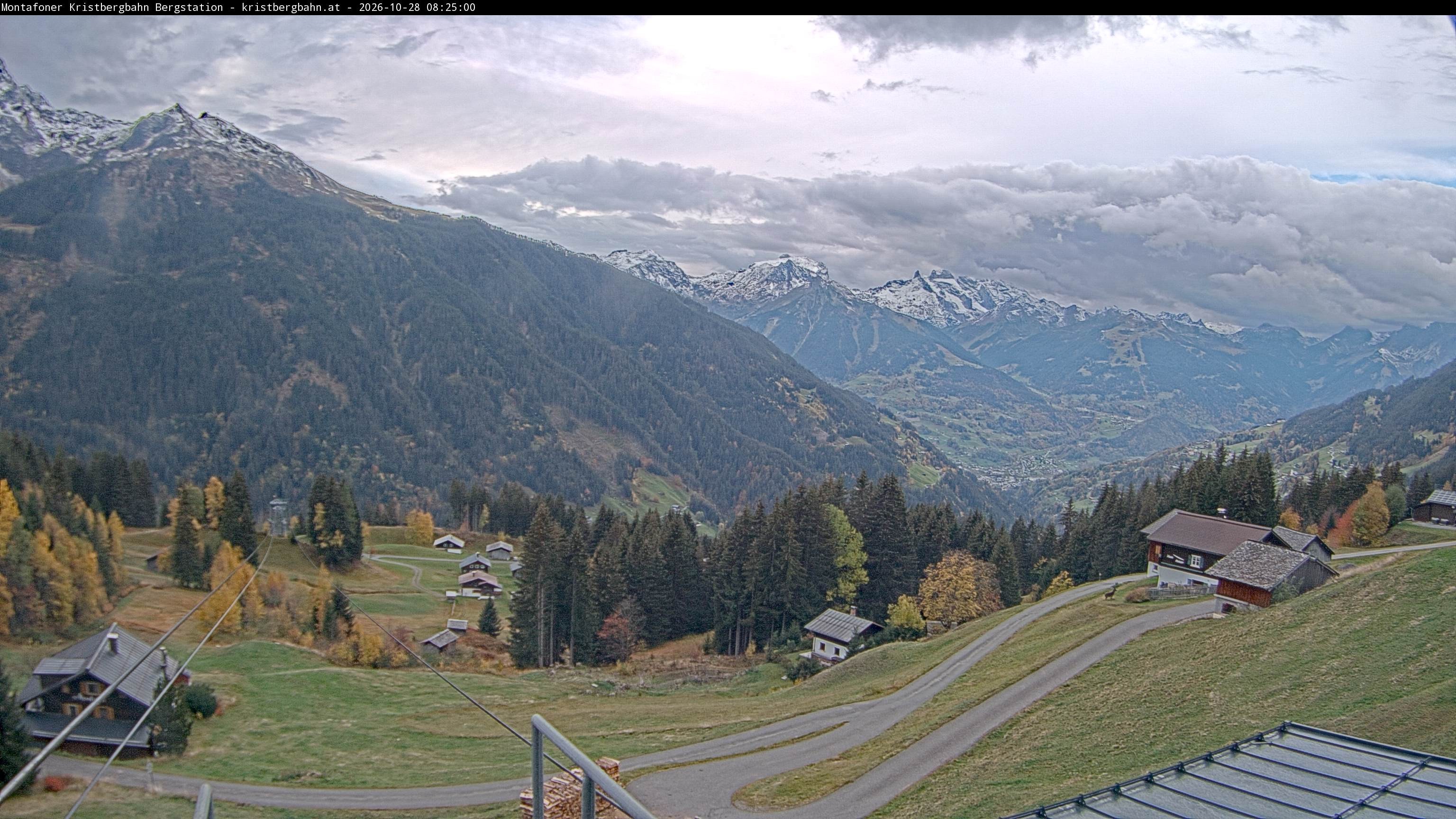 Archiv Foto Webcam Bergstation Montafoner Kristbergbahn, Vorarlberg