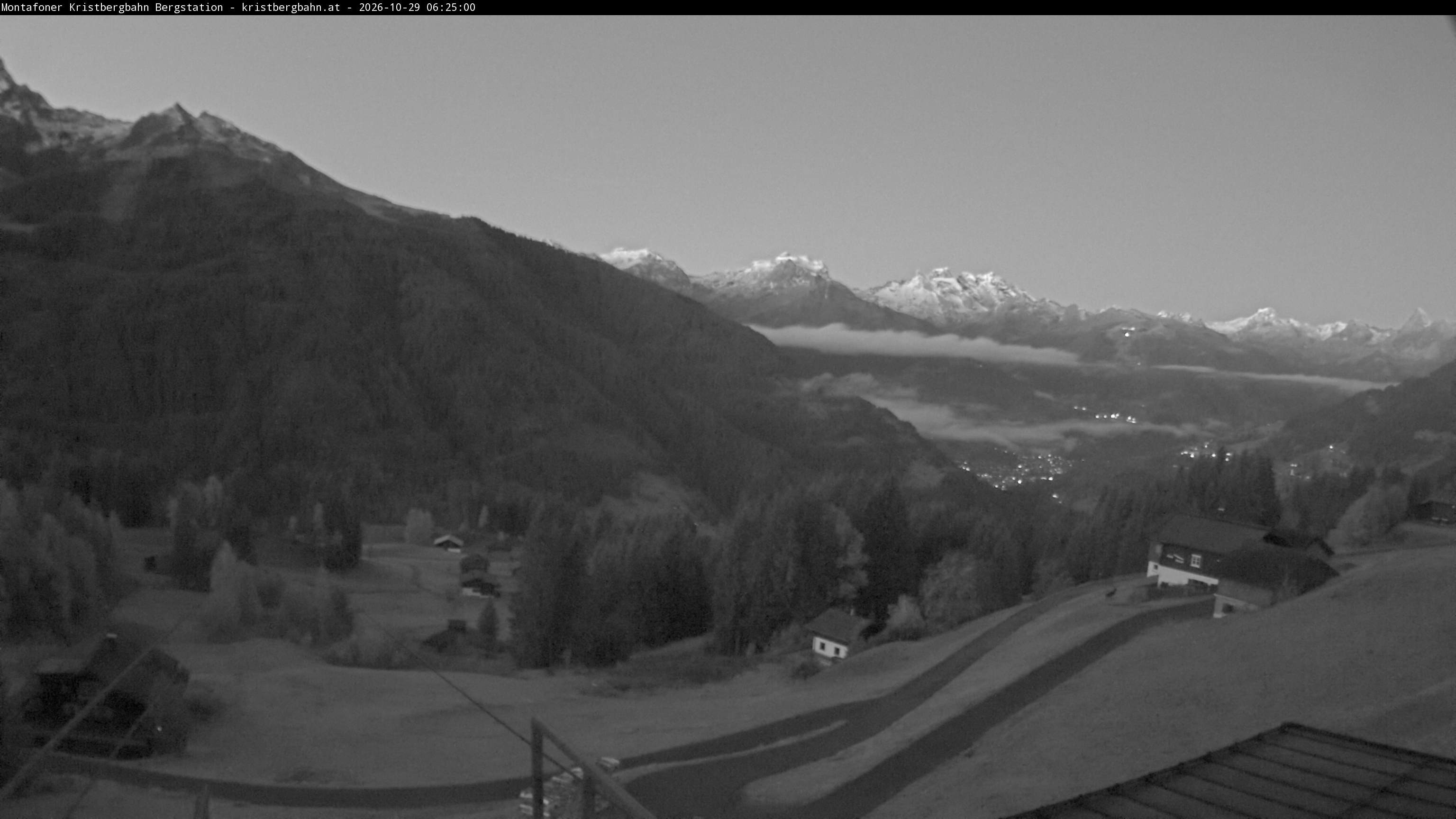 Archiv Foto Webcam Bergstation Montafoner Kristbergbahn, Vorarlberg