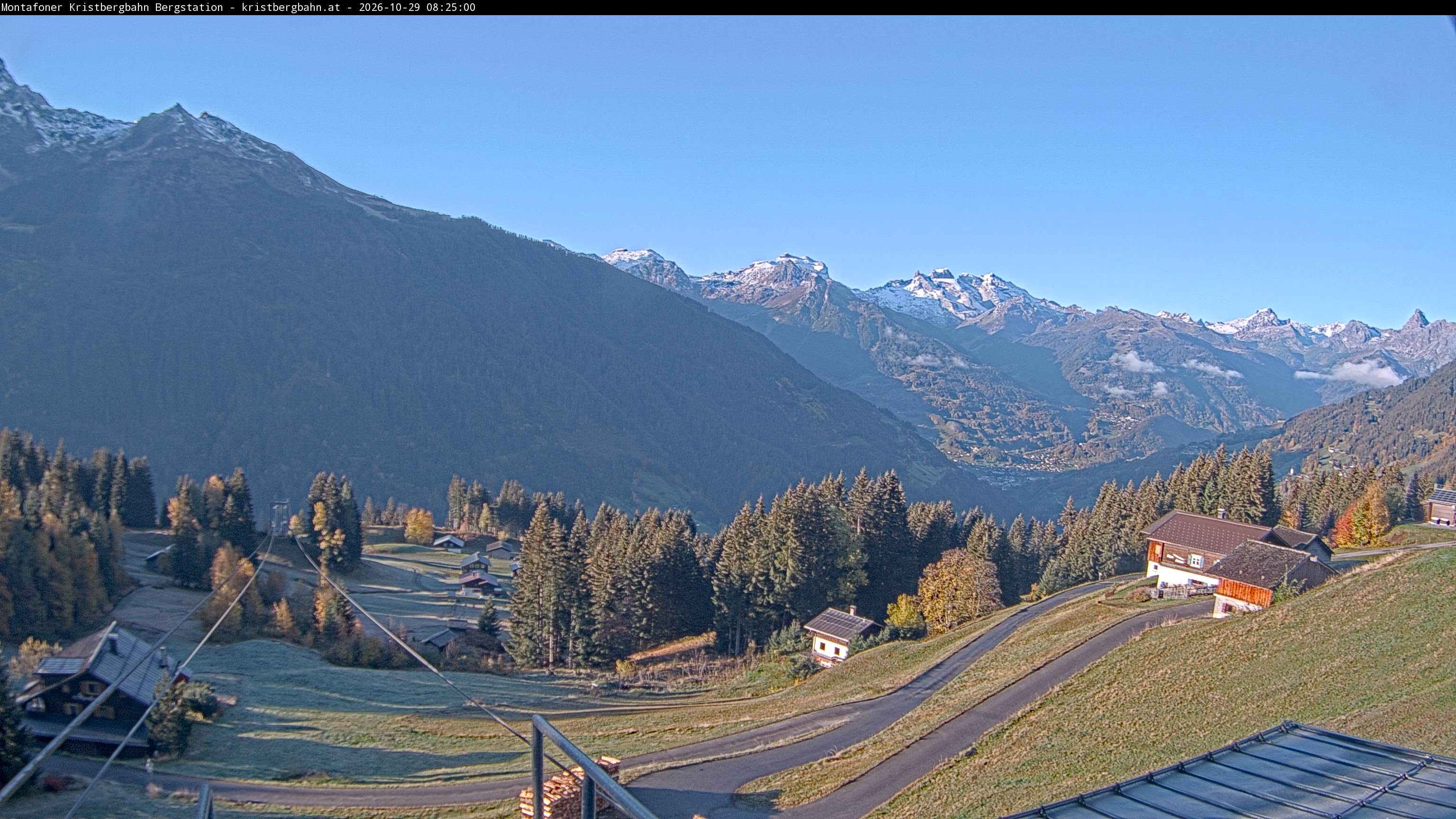Archiv Foto Webcam Bergstation Montafoner Kristbergbahn, Vorarlberg