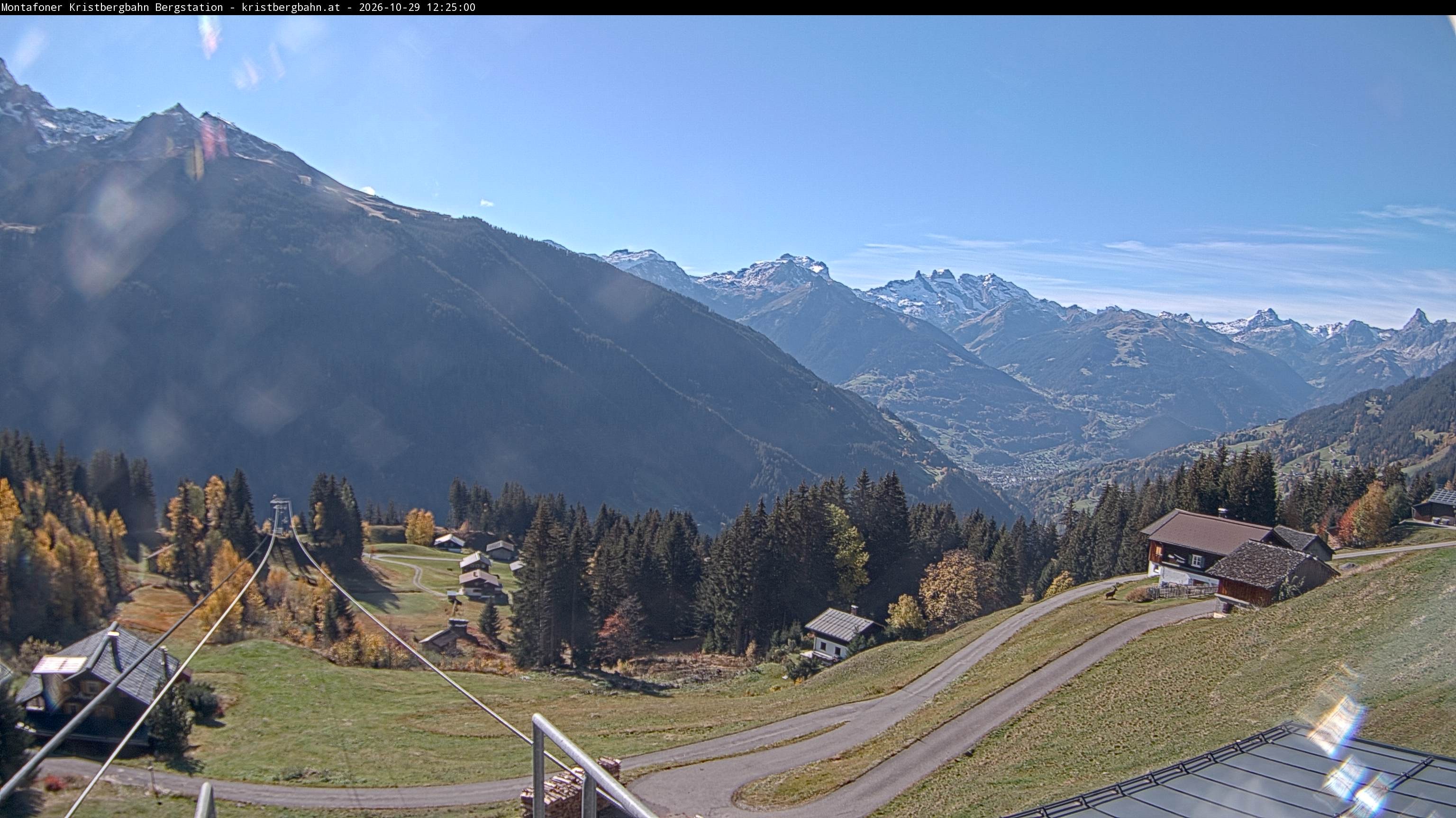 Archiv Foto Webcam Bergstation Montafoner Kristbergbahn, Vorarlberg