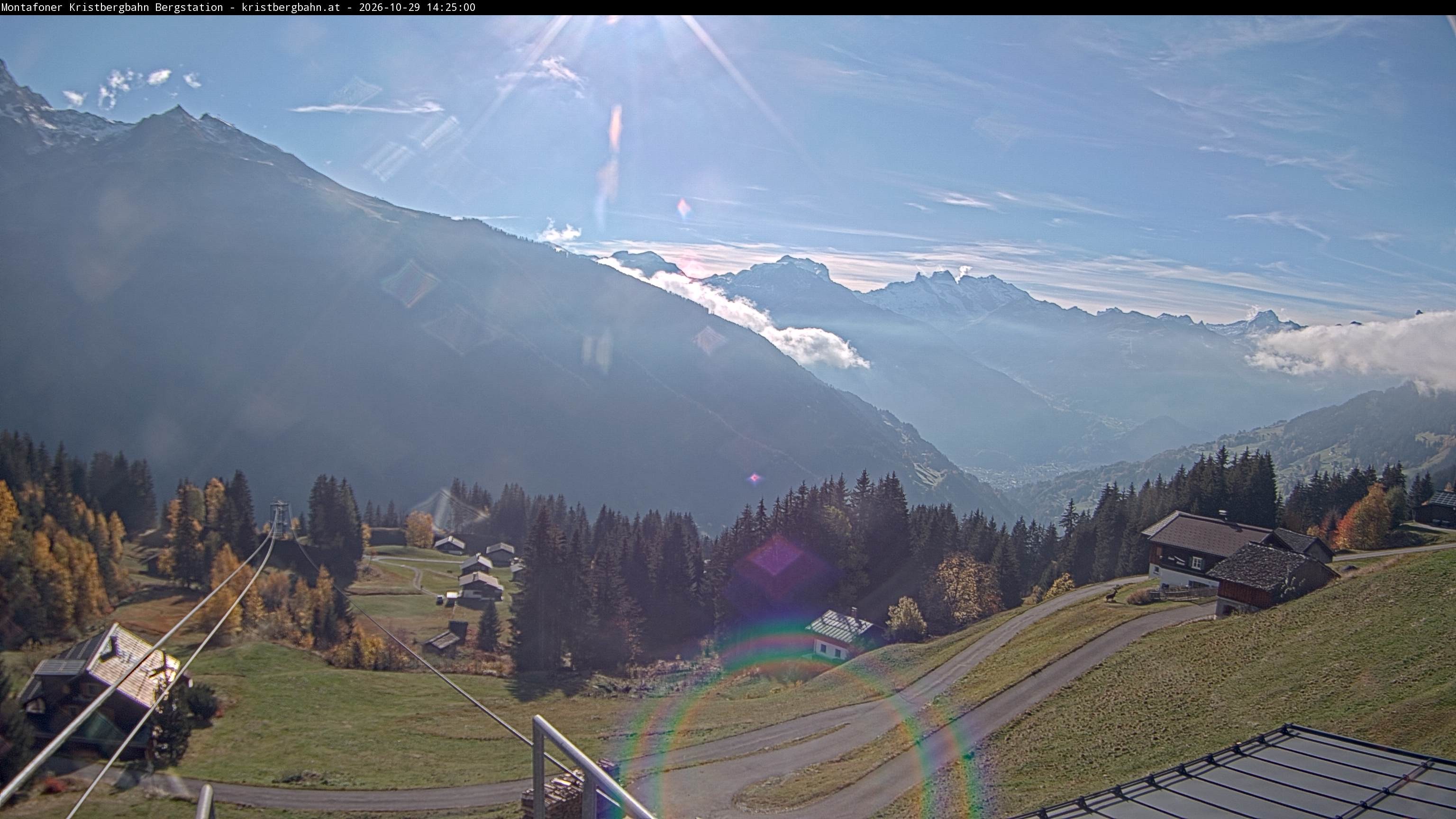 Archiv Foto Webcam Bergstation Montafoner Kristbergbahn, Vorarlberg