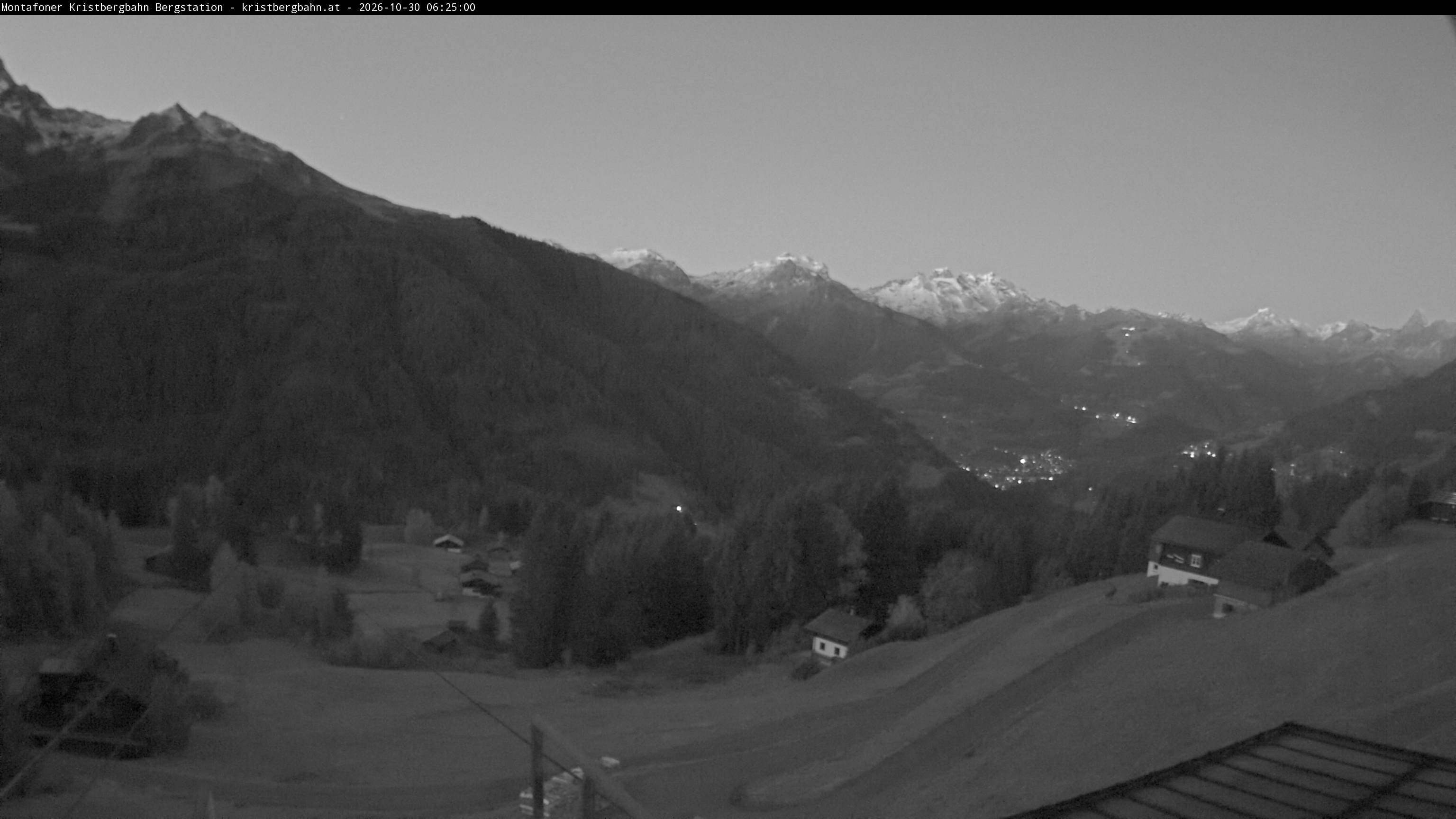 Archiv Foto Webcam Bergstation Montafoner Kristbergbahn, Vorarlberg