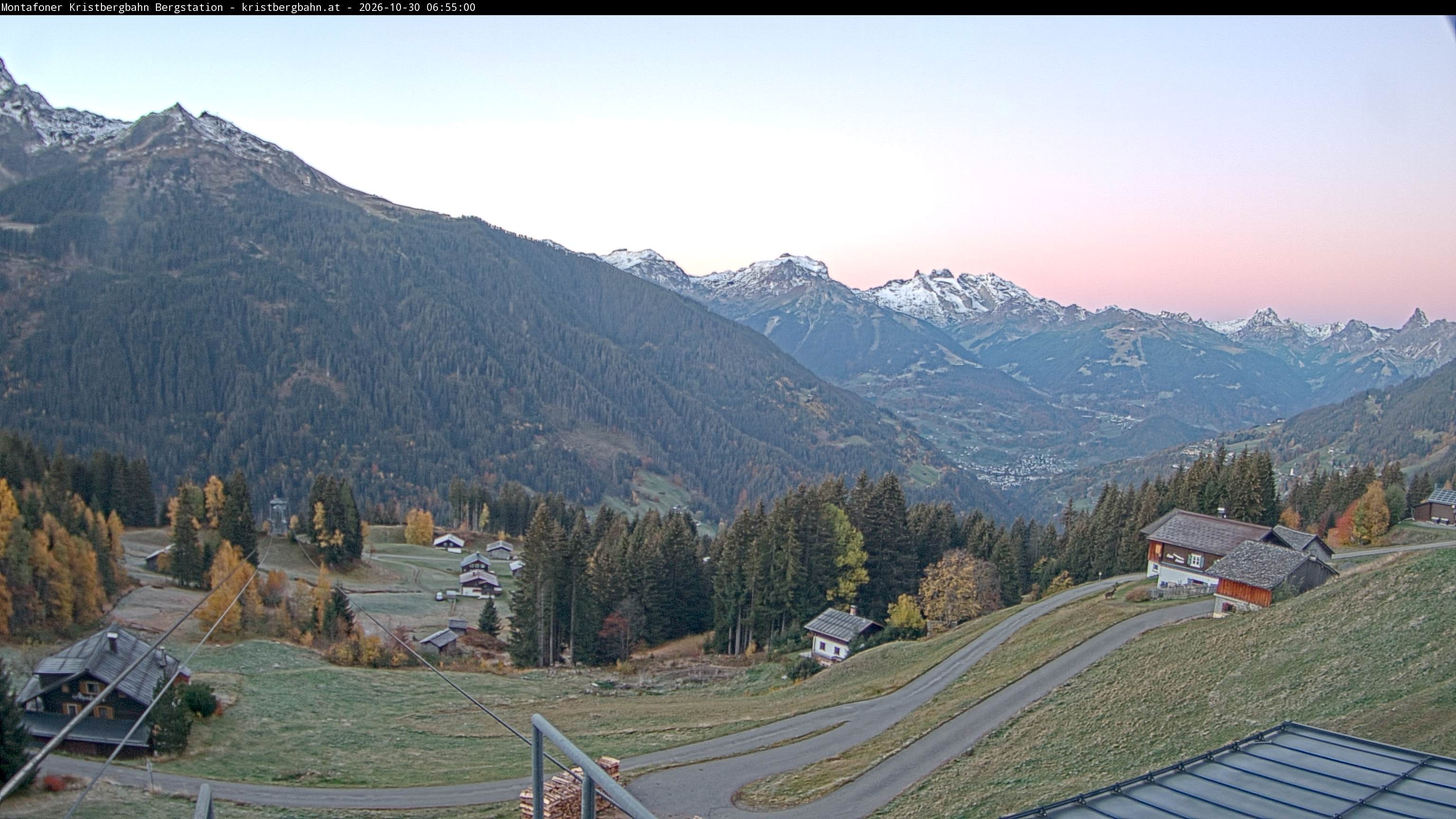 Archiv Foto Webcam Bergstation Montafoner Kristbergbahn, Vorarlberg