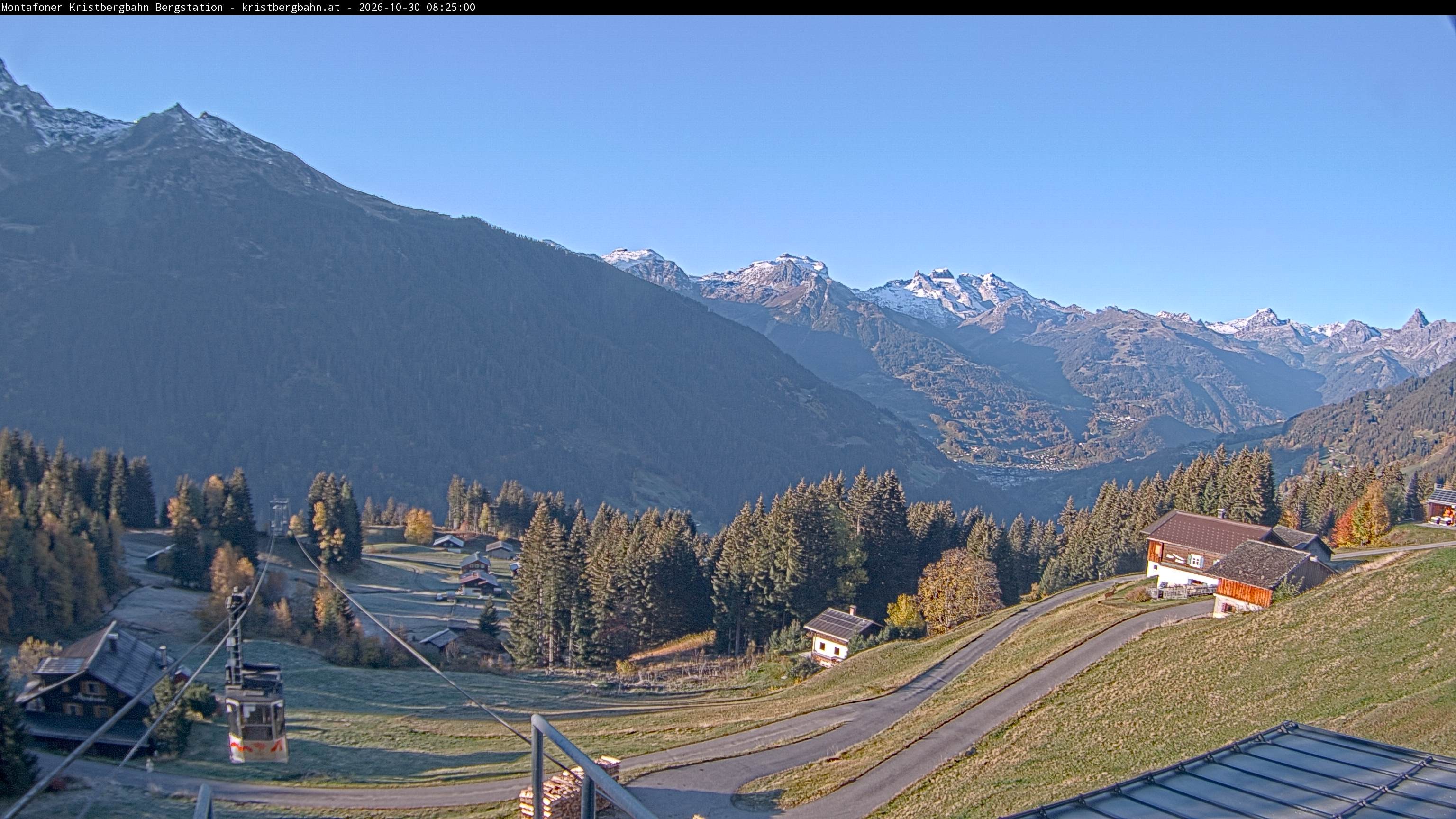 Archiv Foto Webcam Bergstation Montafoner Kristbergbahn, Vorarlberg