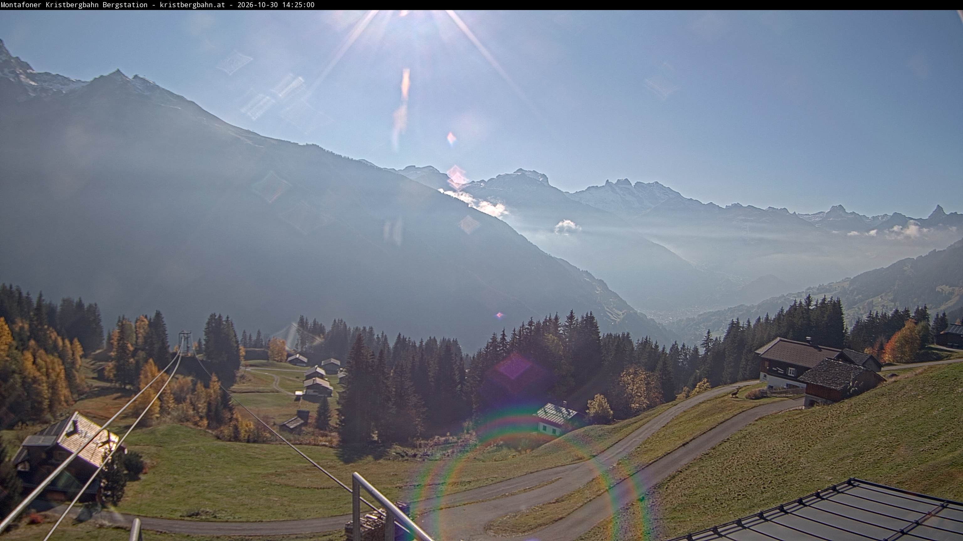 Archiv Foto Webcam Bergstation Montafoner Kristbergbahn, Vorarlberg