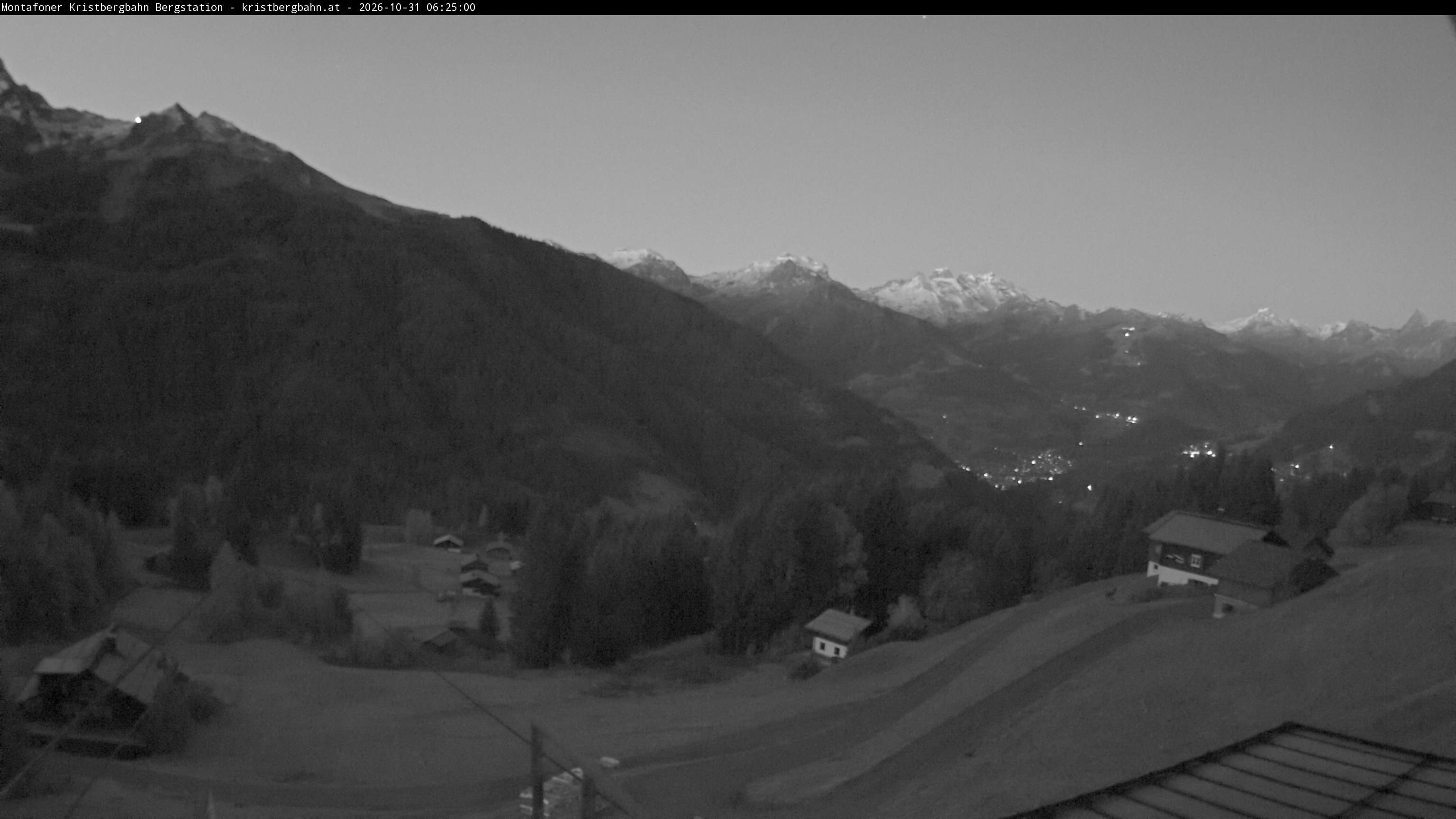 Archiv Foto Webcam Bergstation Montafoner Kristbergbahn, Vorarlberg