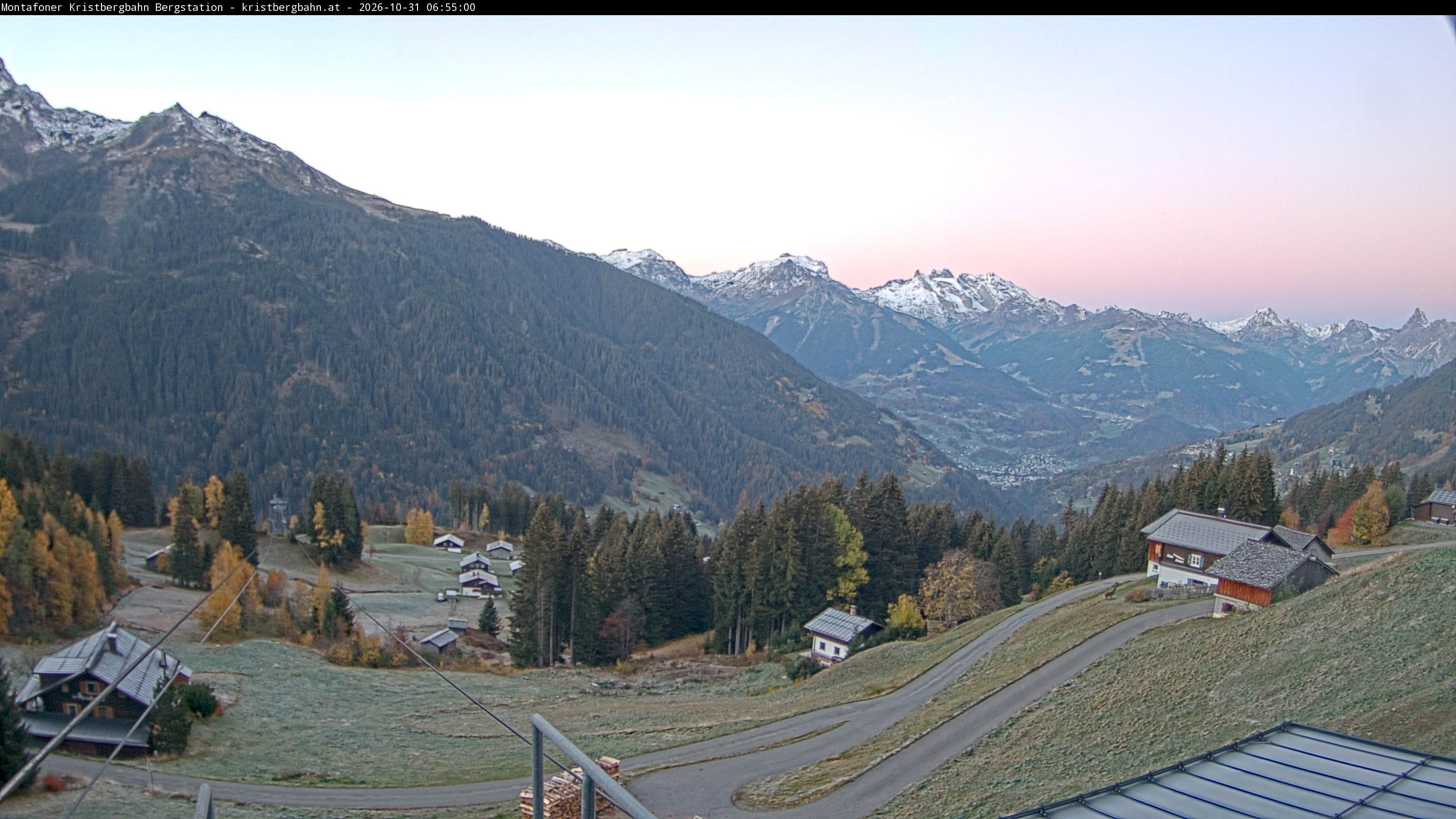 Archiv Foto Webcam Bergstation Montafoner Kristbergbahn, Vorarlberg