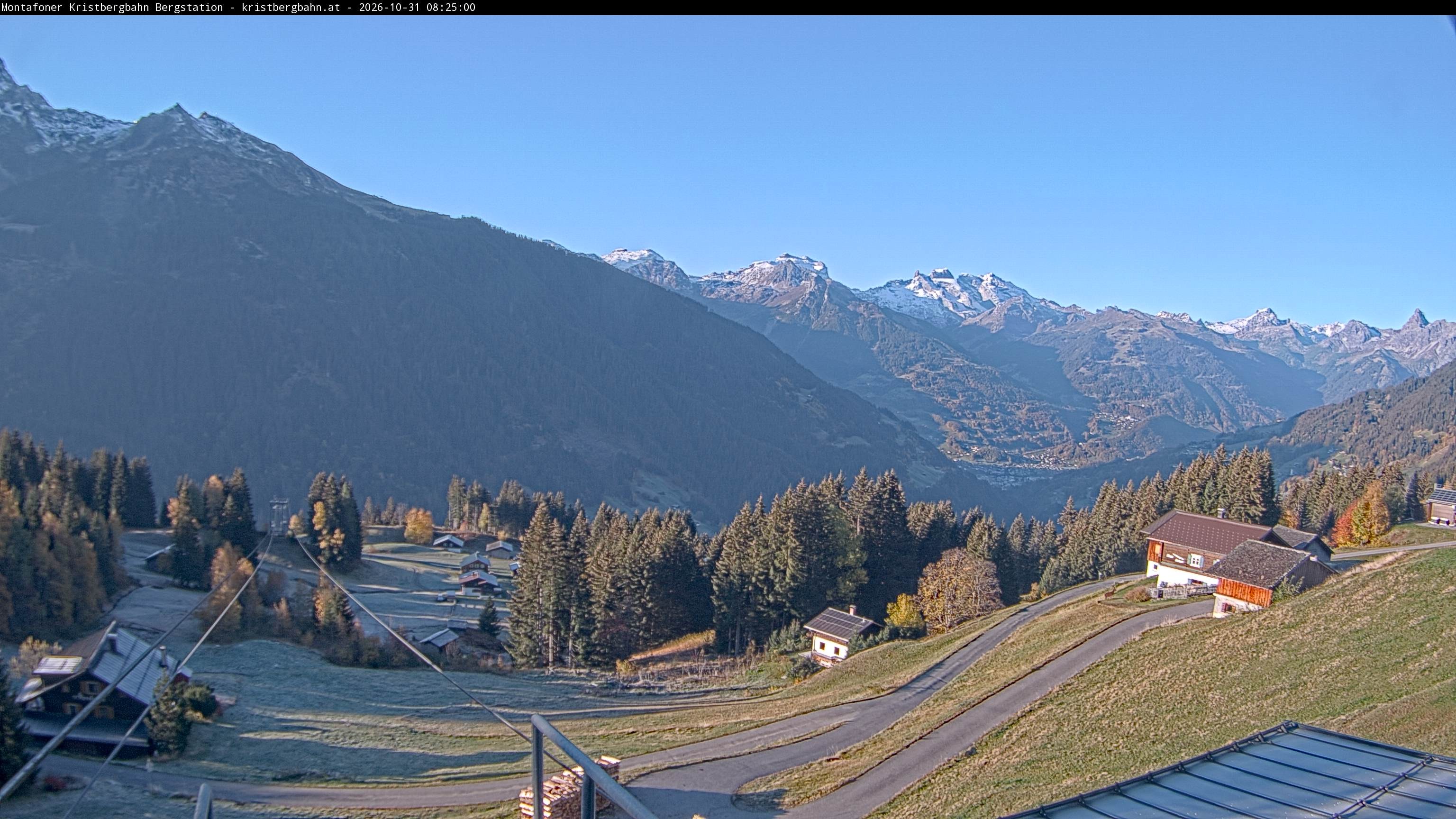 Archiv Foto Webcam Bergstation Montafoner Kristbergbahn, Vorarlberg