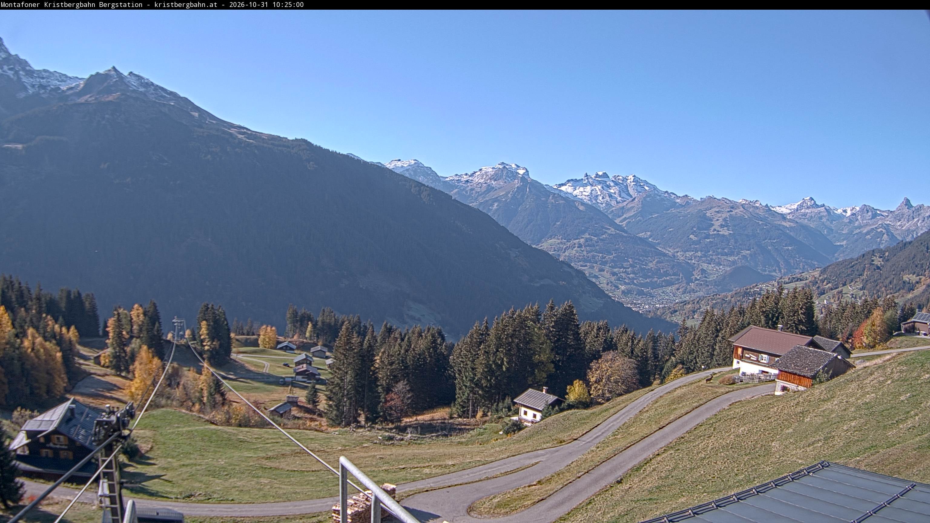 Archiv Foto Webcam Bergstation Montafoner Kristbergbahn, Vorarlberg