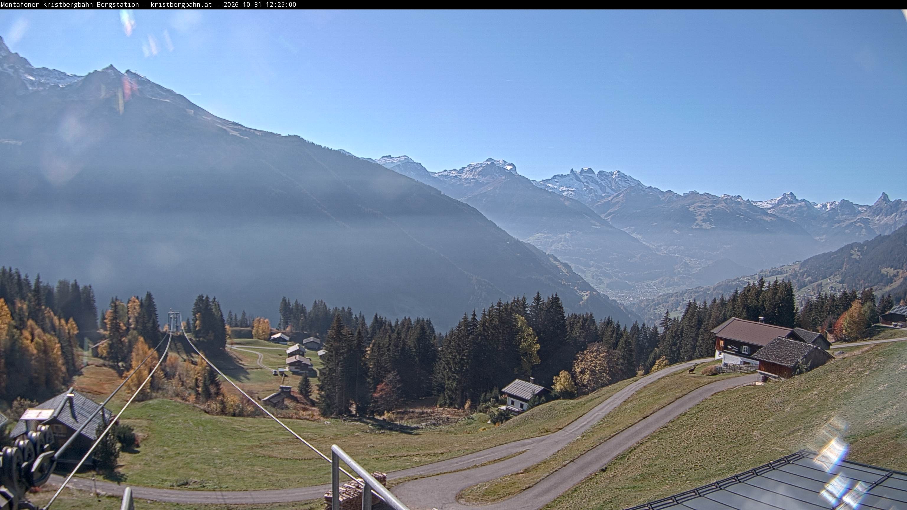 Archiv Foto Webcam Bergstation Montafoner Kristbergbahn, Vorarlberg