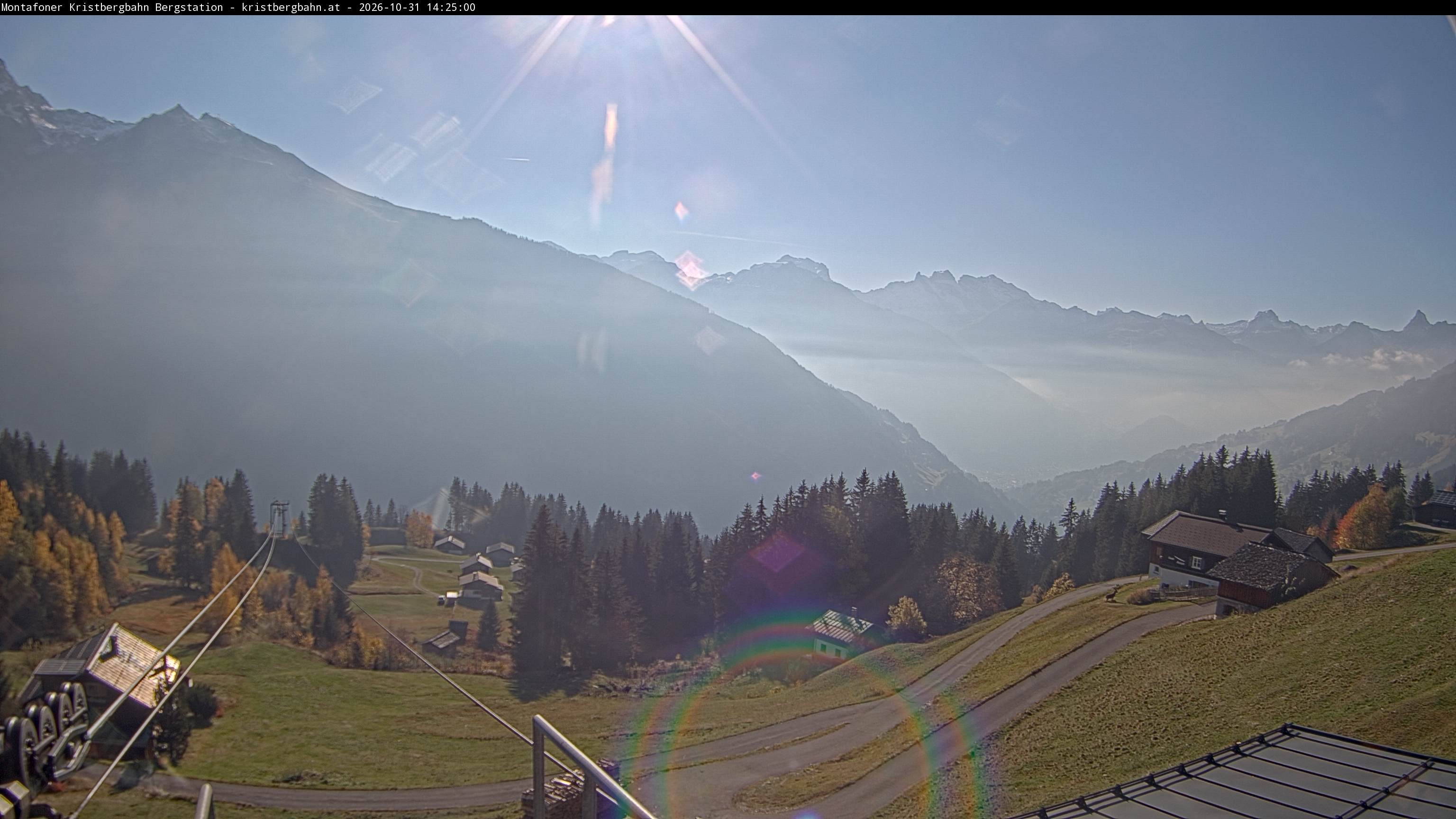 Archiv Foto Webcam Bergstation Montafoner Kristbergbahn, Vorarlberg