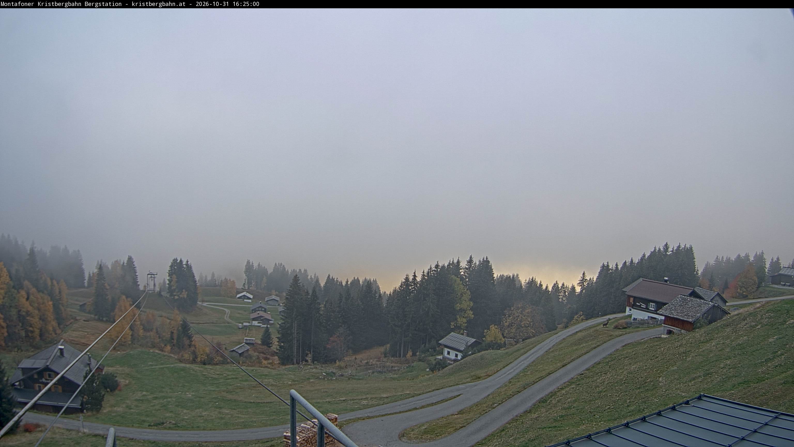 Archiv Foto Webcam Bergstation Montafoner Kristbergbahn, Vorarlberg