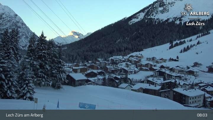 Archived image Webcam Panorama View: Oberlech