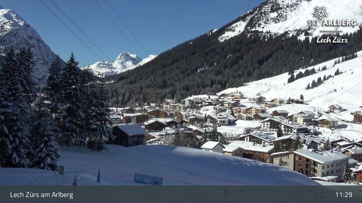Archived image Webcam Panorama View: Oberlech