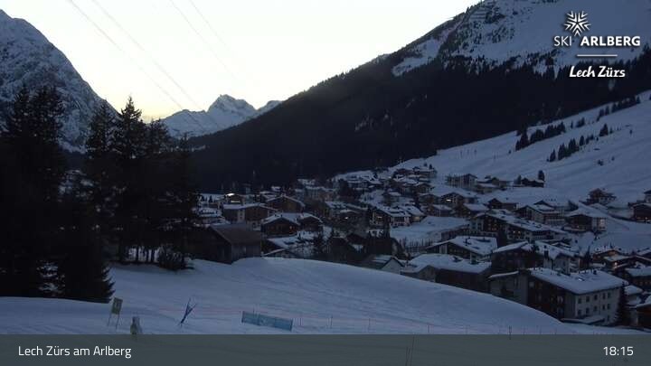 Archiv Foto Webcam Panoramablick: Oberlech