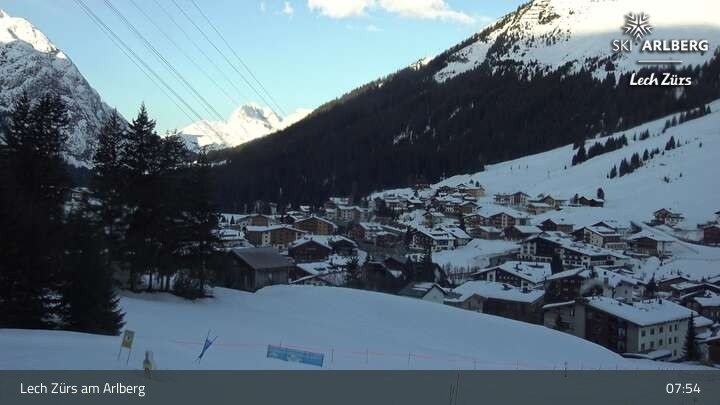 Archiv Foto Webcam Panoramablick: Oberlech