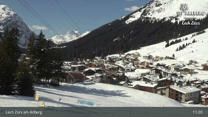 Archiv Foto Webcam Panoramablick: Oberlech
