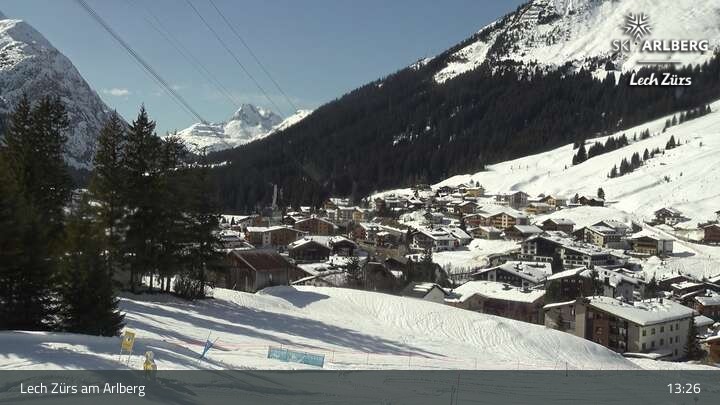 Archiv Foto Webcam Panoramablick: Oberlech