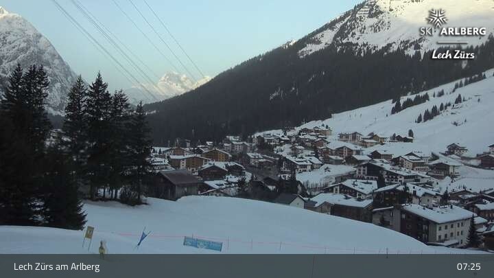 Archiv Foto Webcam Panoramablick: Oberlech