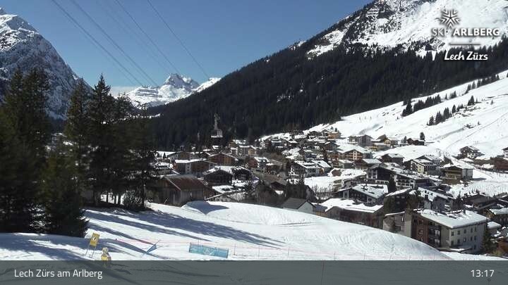 Archiv Foto Webcam Panoramablick: Oberlech