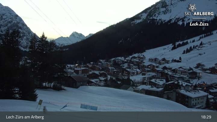 Archiv Foto Webcam Panoramablick: Oberlech