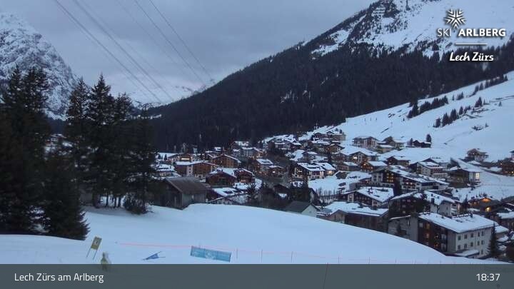 Archiv Foto Webcam Panoramablick: Oberlech