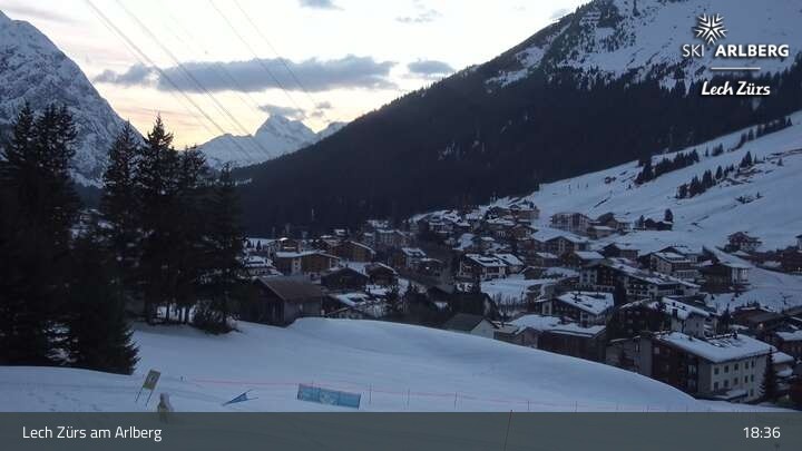 Archiv Foto Webcam Panoramablick: Oberlech