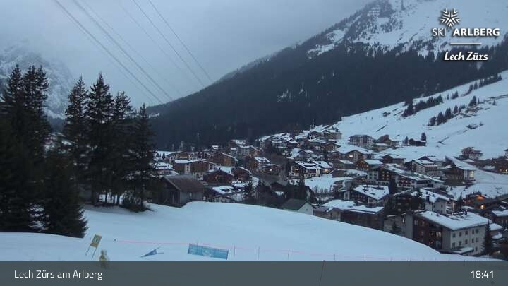 Archiv Foto Webcam Panoramablick: Oberlech