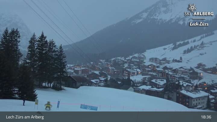 Archiv Foto Webcam Panoramablick: Oberlech