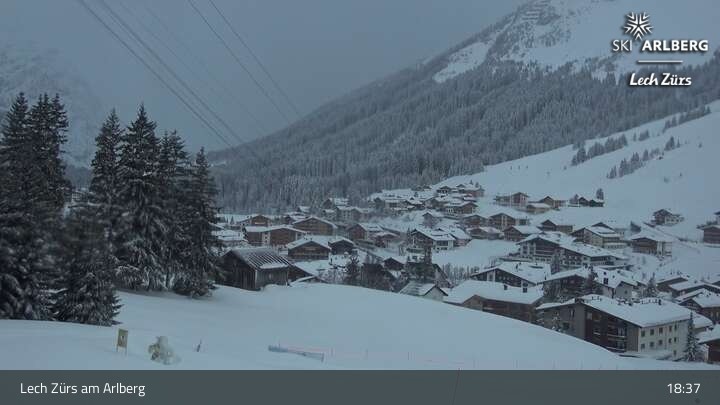Archiv Foto Webcam Panoramablick: Oberlech