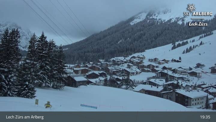 Archiv Foto Webcam Panoramablick: Oberlech