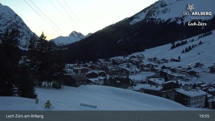 Archiv Foto Webcam Panoramablick: Oberlech