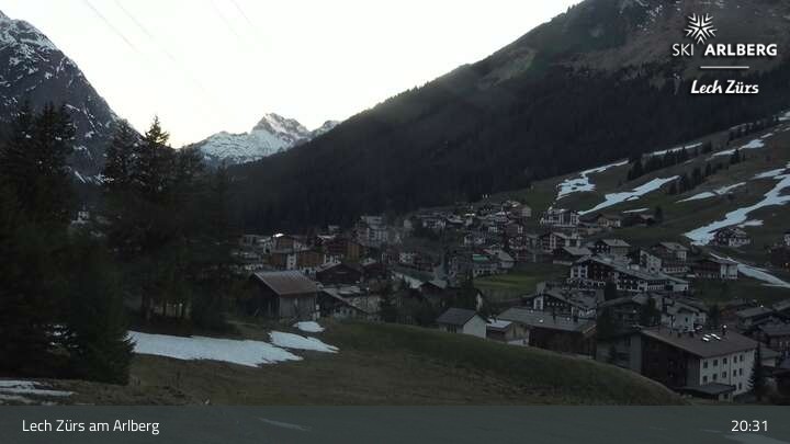 Archiv Foto Webcam Panoramablick: Oberlech