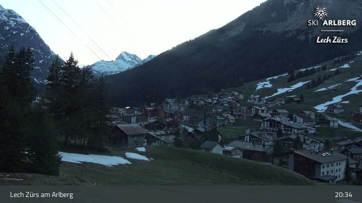 Archiv Foto Webcam Panoramablick: Oberlech